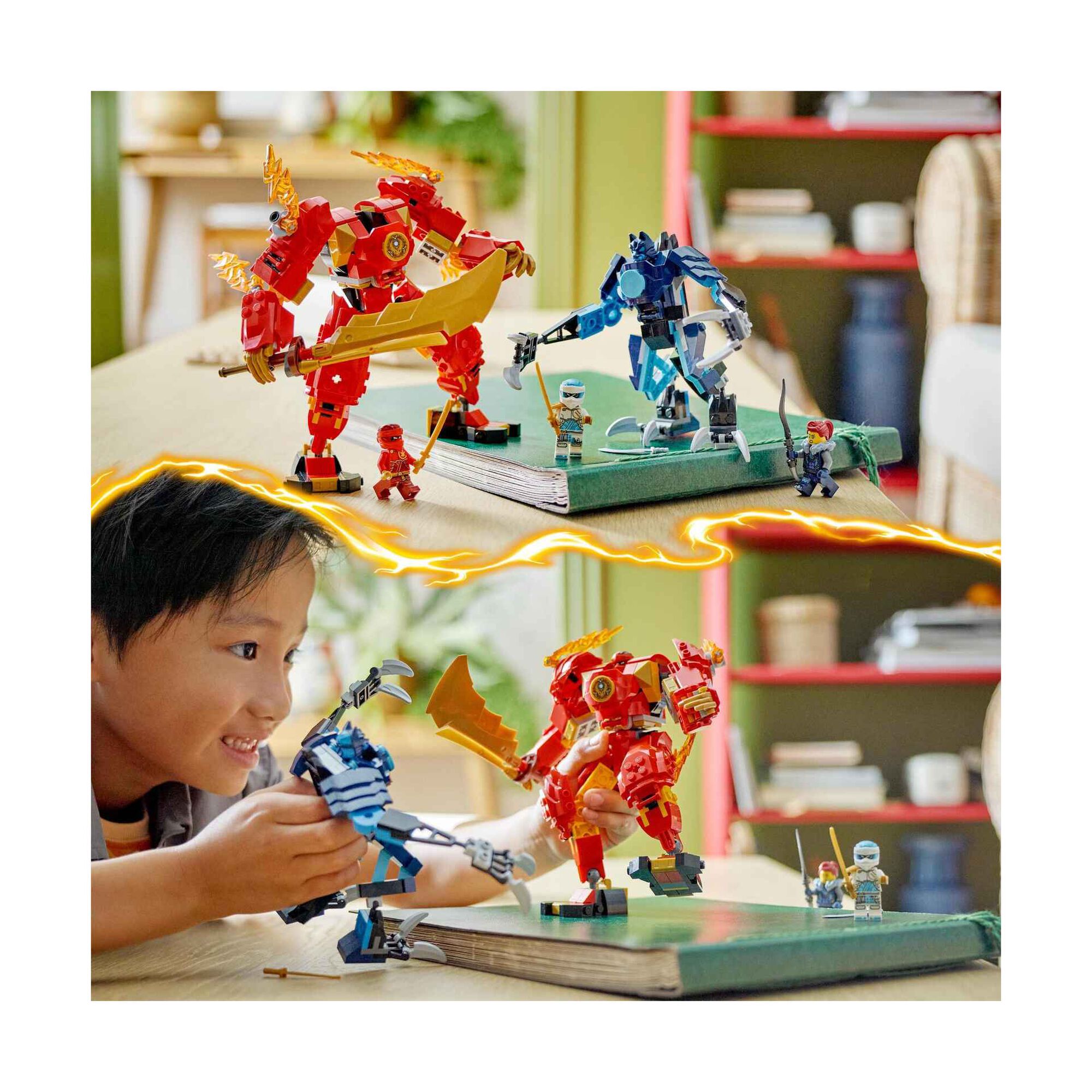 LEGO Ninjago - Rob&ocirc; do Fogo Elemental do Kai - 71808