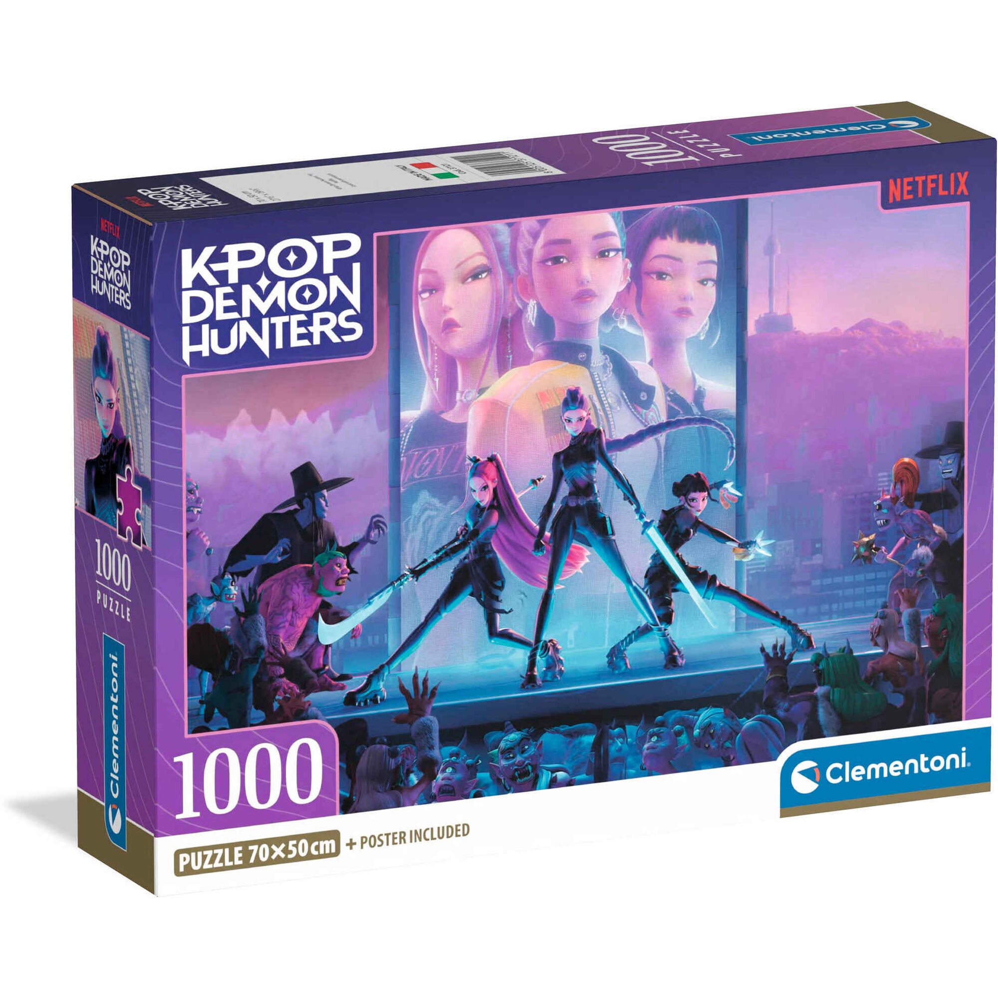 Clementoni - Puzzle K-Pop Demon Hunters 1000 Pe&ccedil;as