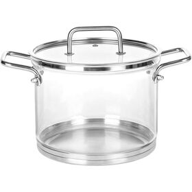 Panela Base Indu&ccedil;&atilde;o Vidro 4,5L Kasa