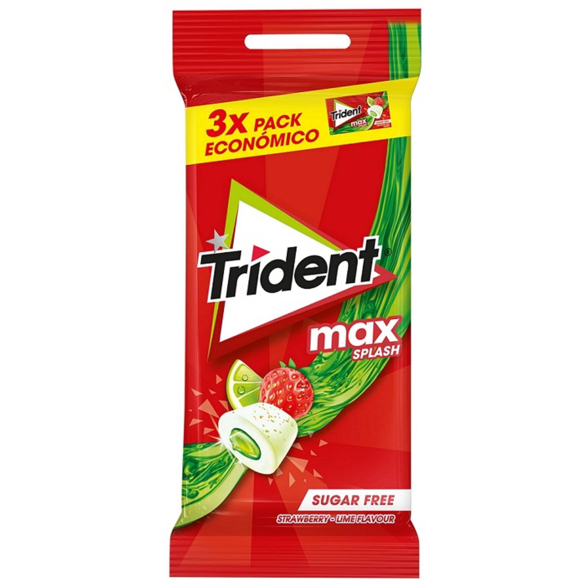 Pastilhas Elásticas Max Splash Strawberry Lime