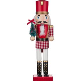 Quebra-Nozes 36cm Padrão Tartã