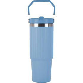 Garrafa T&eacute;rmica Cer&acirc;mica 900ml Azul Kasa
