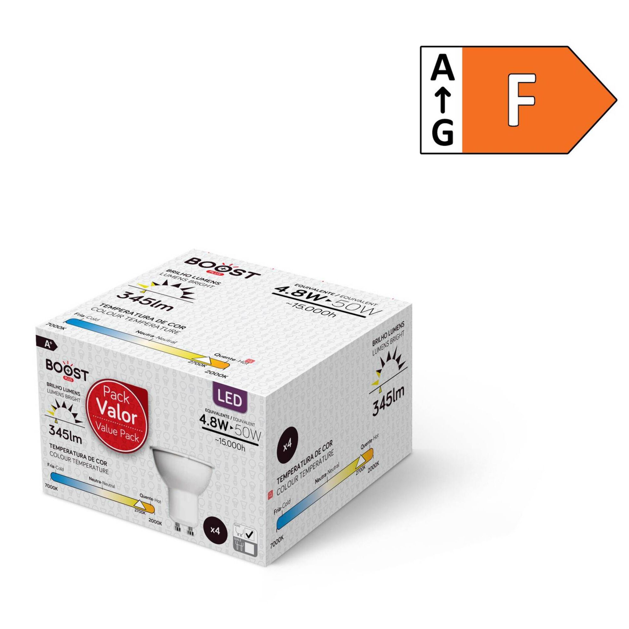 Lâmpadas LED Foco  GU10 2700K 50W