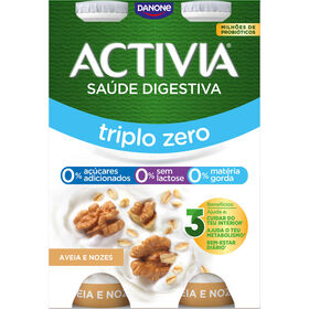 Bifidus L&iacute;quido Triplo 0% Aveia e Noz sem Lactose Activia Danone