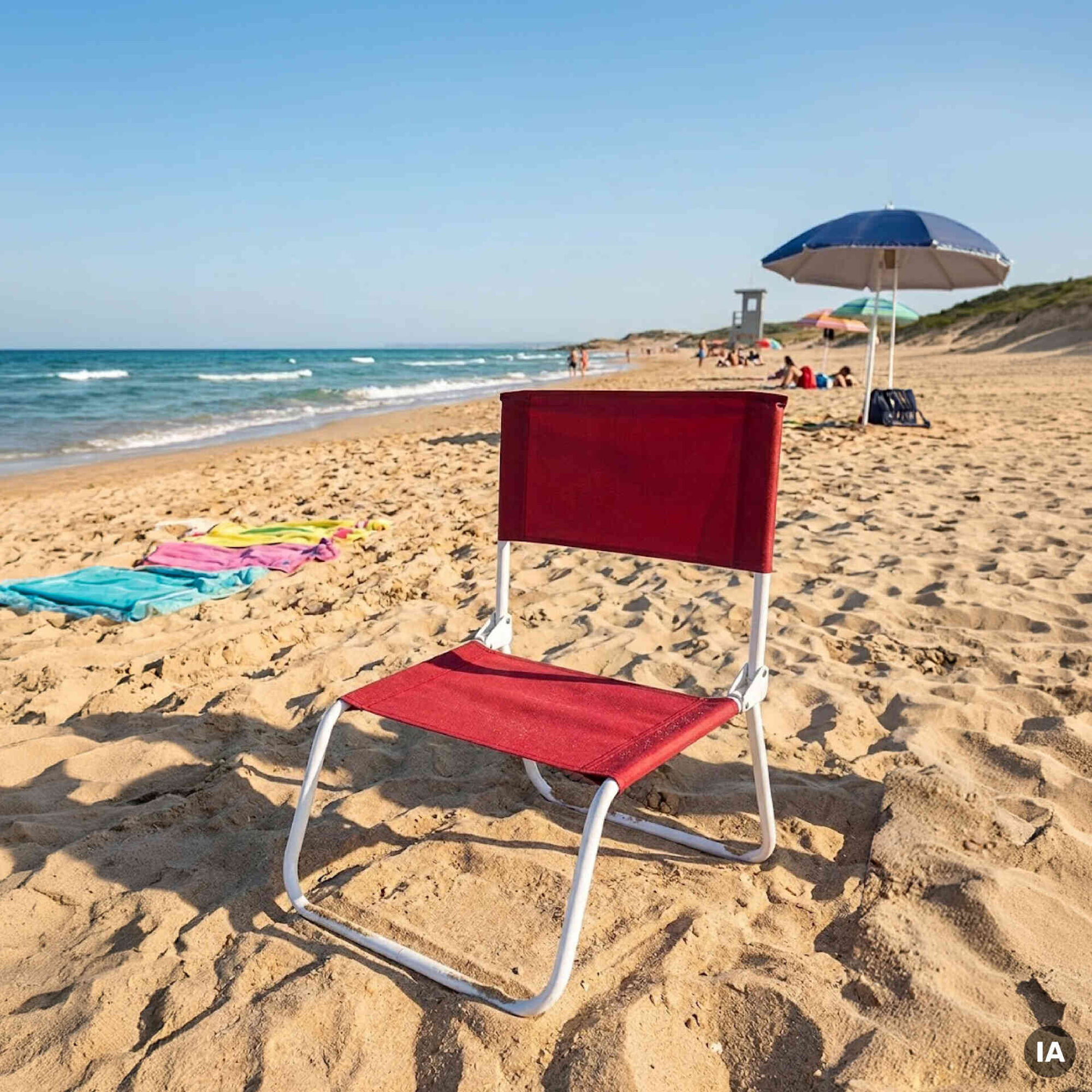 Cadeira de Praia Vermelha Kasa