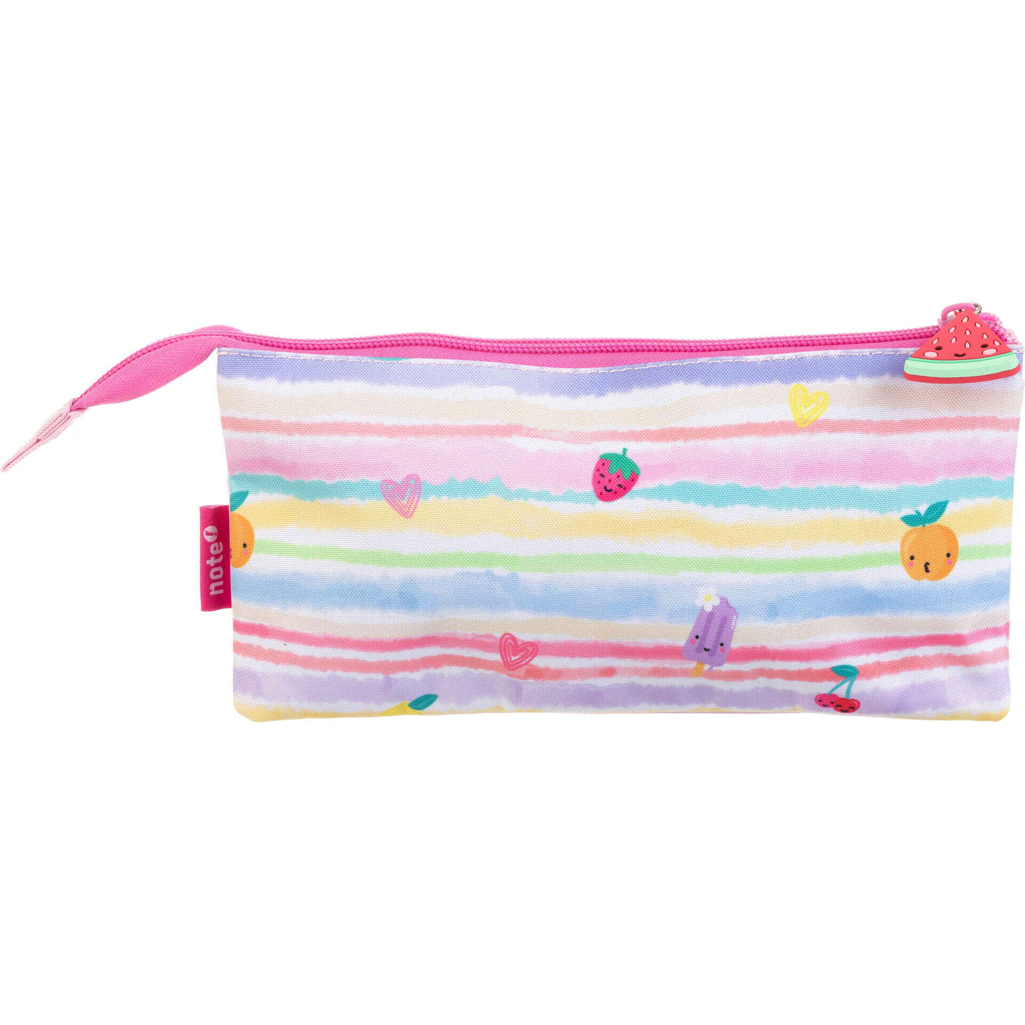 Estojo Triplo Rosa Frutas Note!