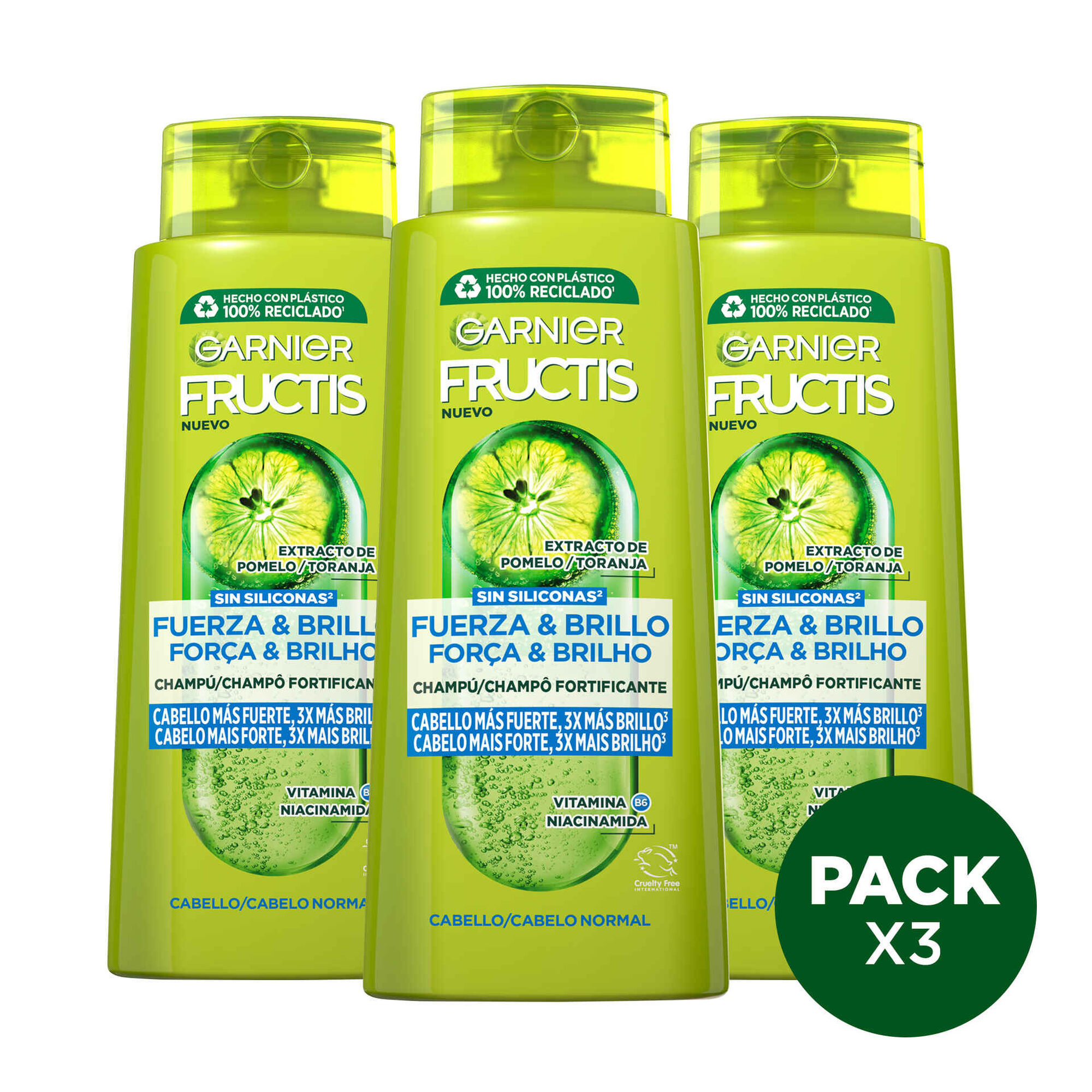 Champô Fructis Força e Brilho
