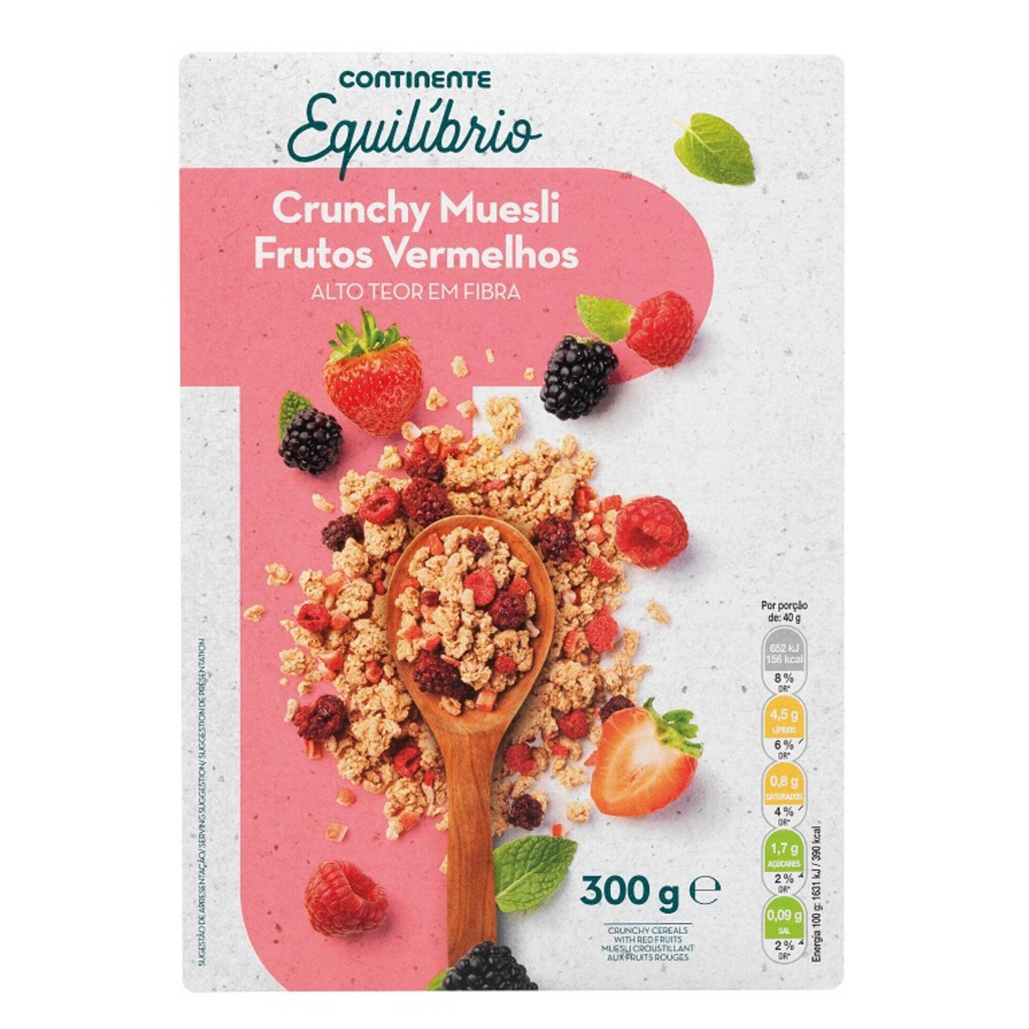Muesli Crunchy Frutos Vermelhos com Stevia Muesli Crunchy Frutos Vermelhos com Stevia