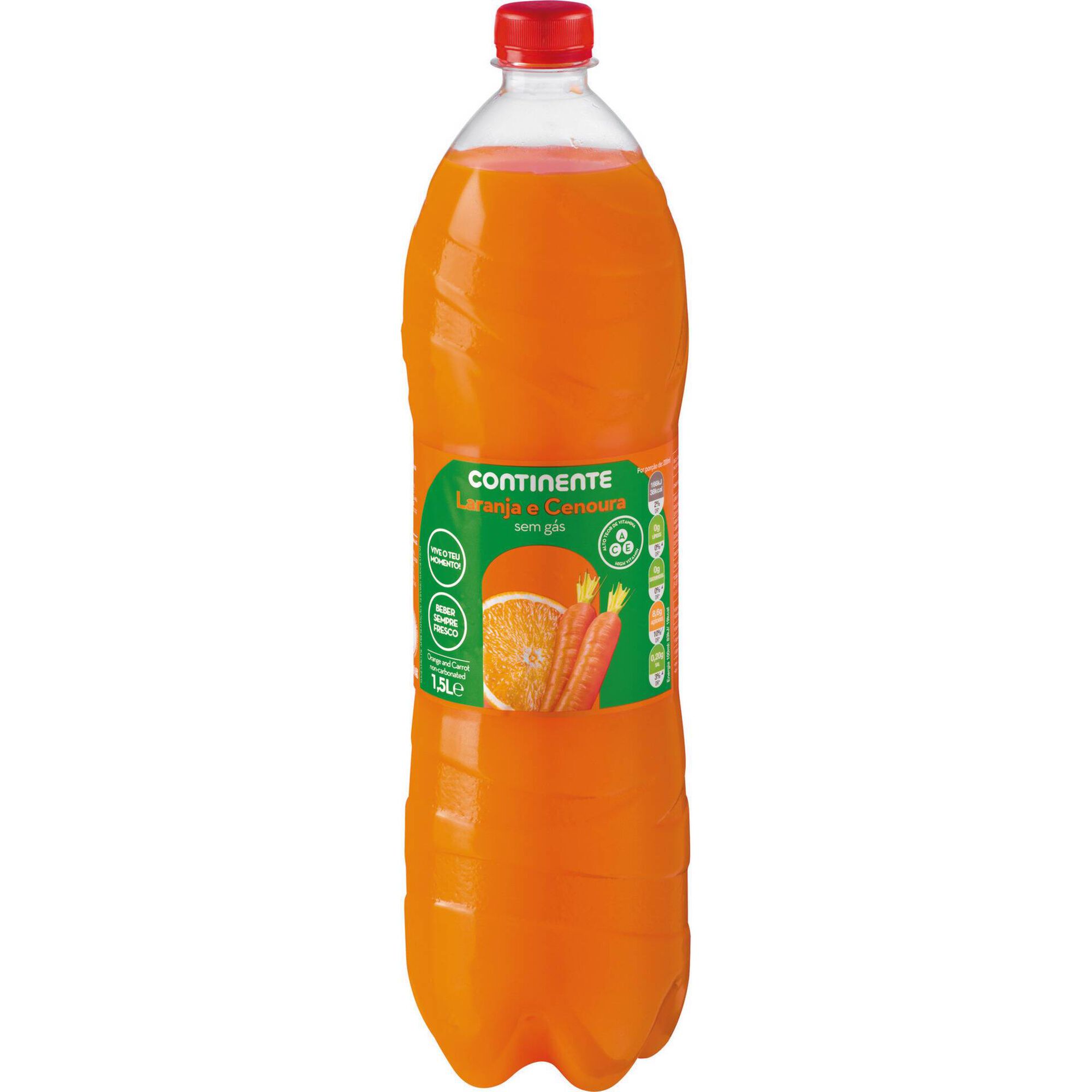 Refrigerante sem G&aacute;s Laranja e Cenoura Continente