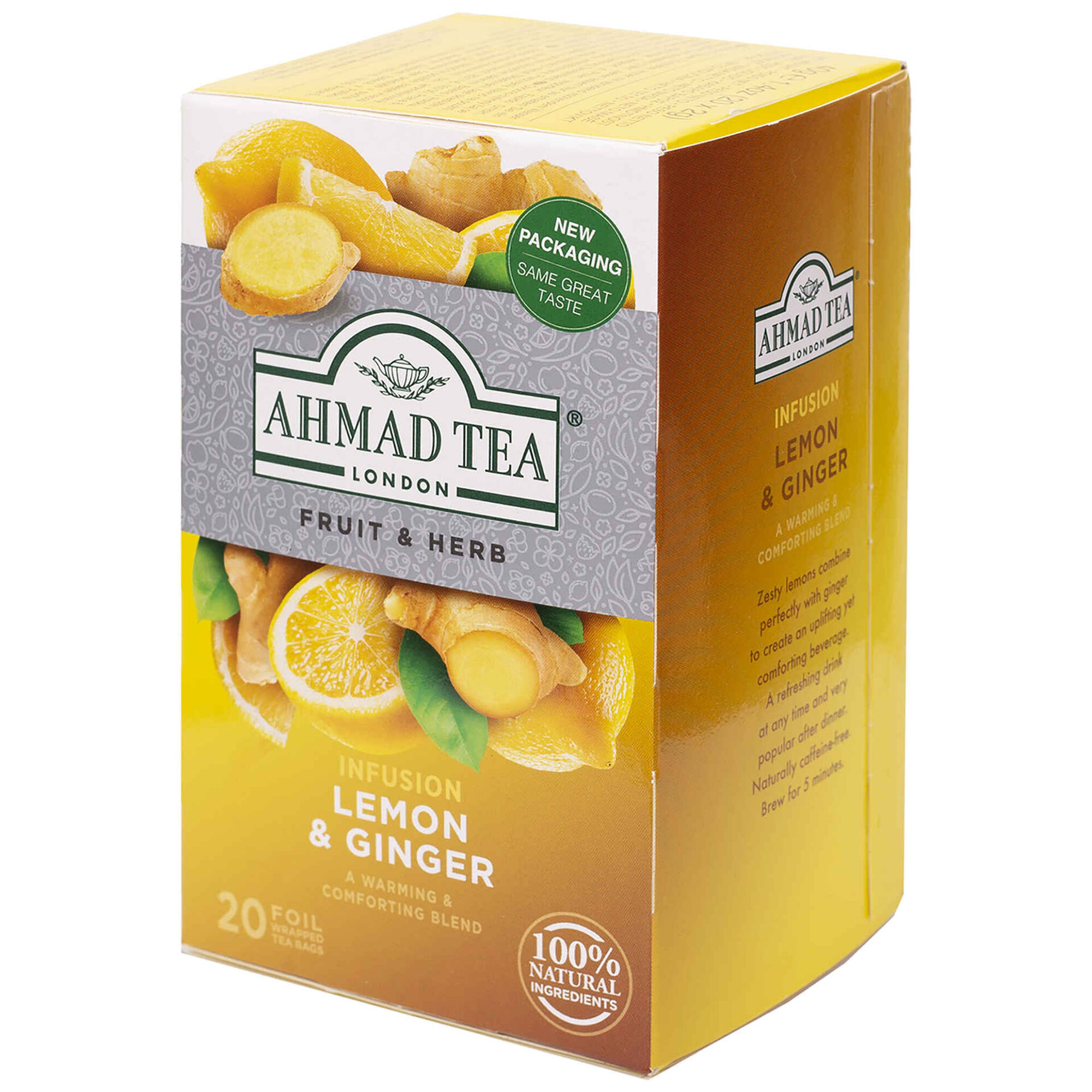 Infusão Limão e Gengibre Saquetas