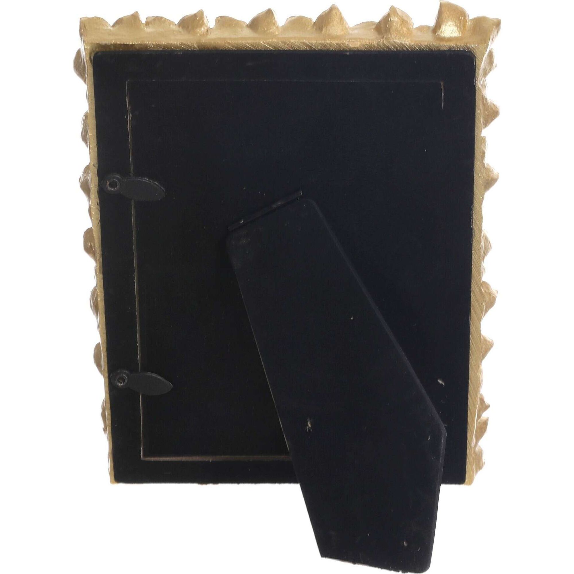 Moldura 10x15cm Flores Dourada