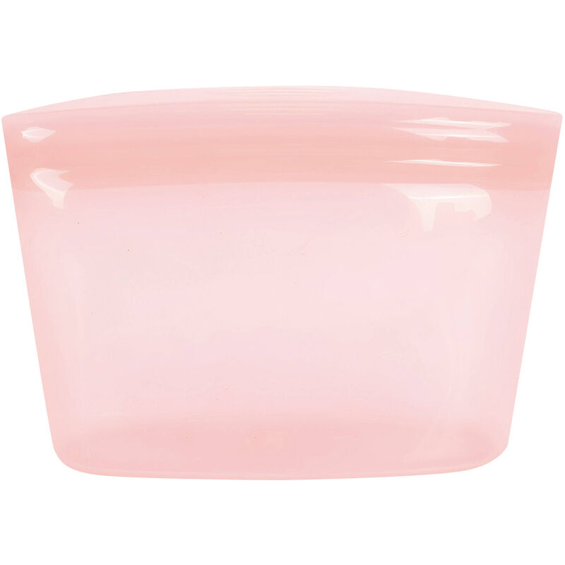 Saco Lanche Silicone 500ml Rosa Kasa