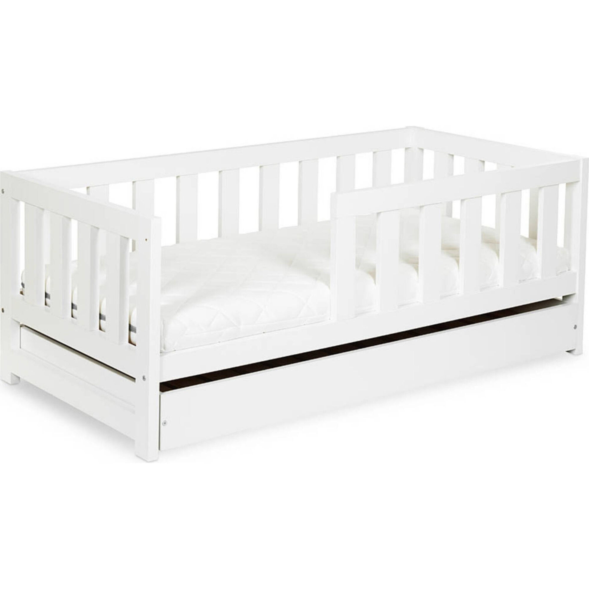 Gavet&atilde;o com Fun&ccedil;&atilde;o Cama Branco Am&eacute;lia Twinko