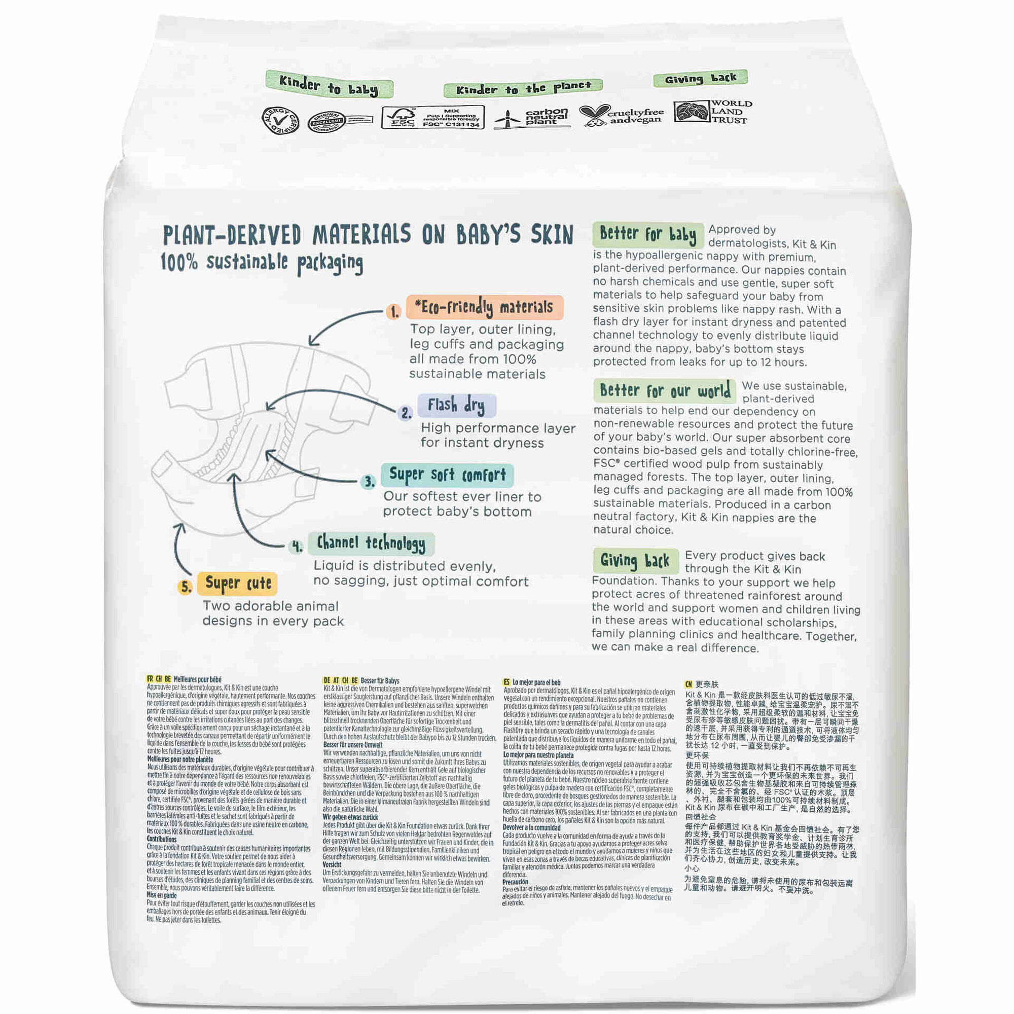 Fraldas Ecológicas 11+kg T5