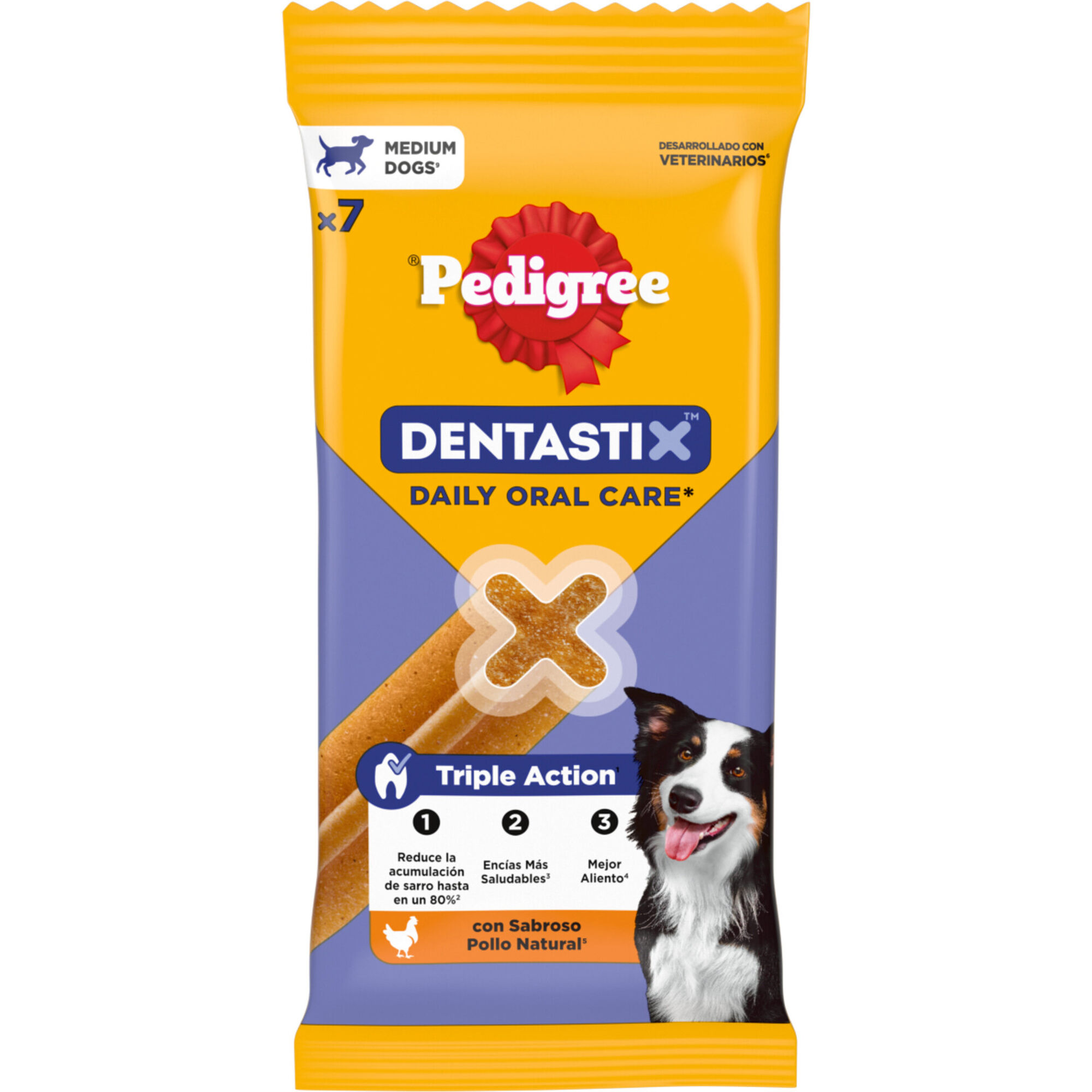Snack para C&atilde;o Adulto M&eacute;dio Dentastix Pedigree
