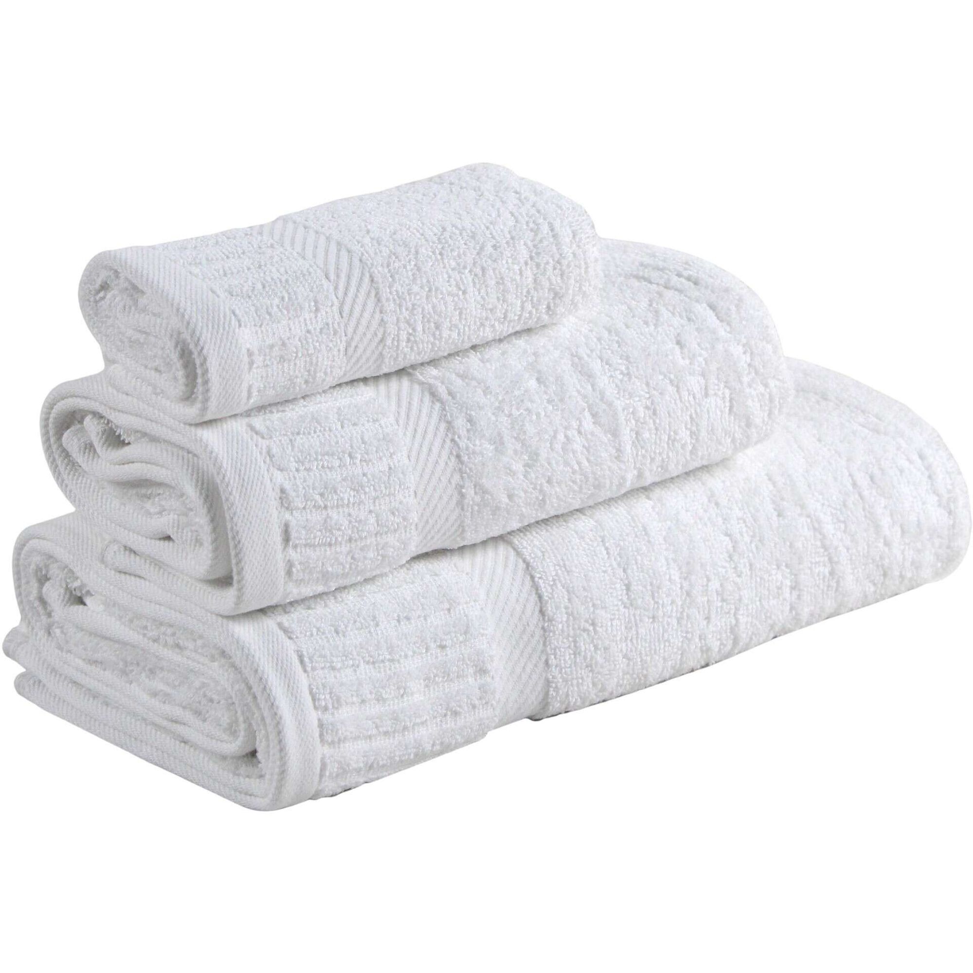 Conjunto 3 Toalhas Piano Branco Kasa