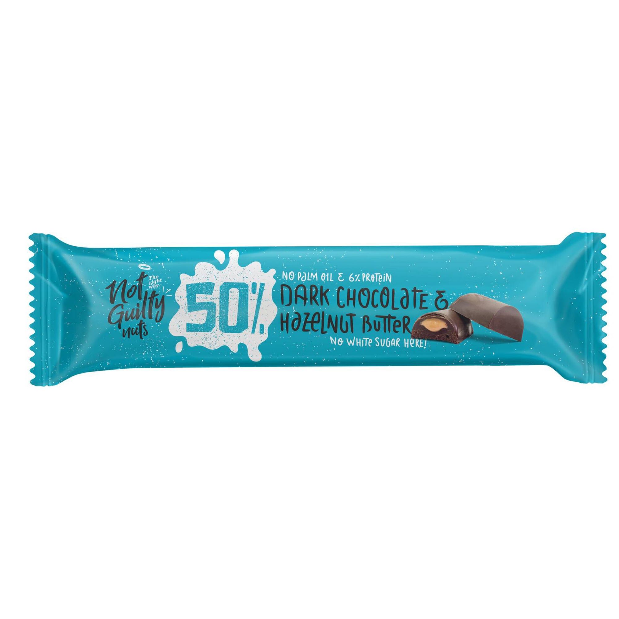 Snack de Chocolate Negro com Avelã 50% Cacau
