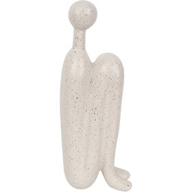 Silhueta Branca Mulher Sentada Kasa