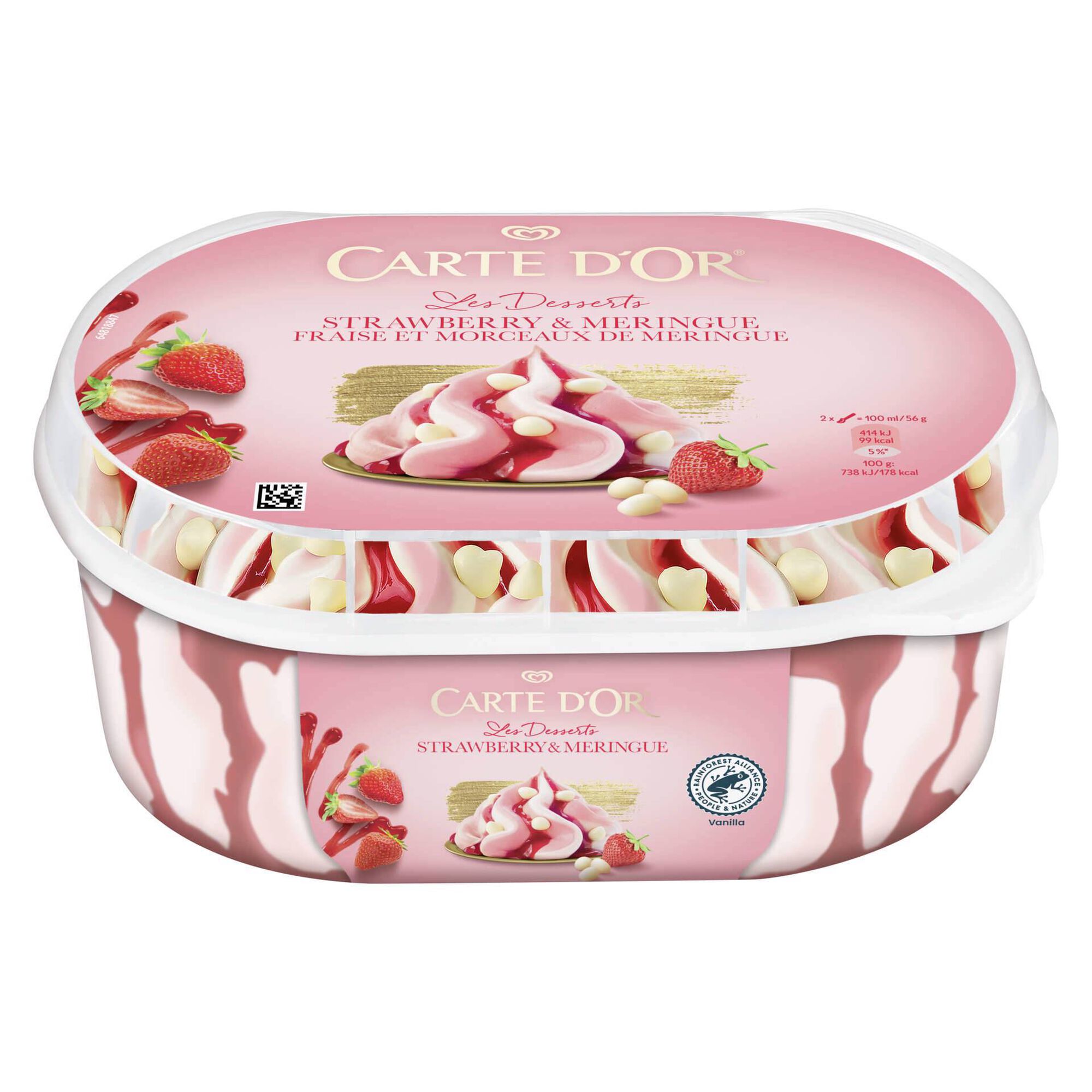 Gelado Morango e Merengue Les Desserts Gelado Morango e Merengue Les Desserts