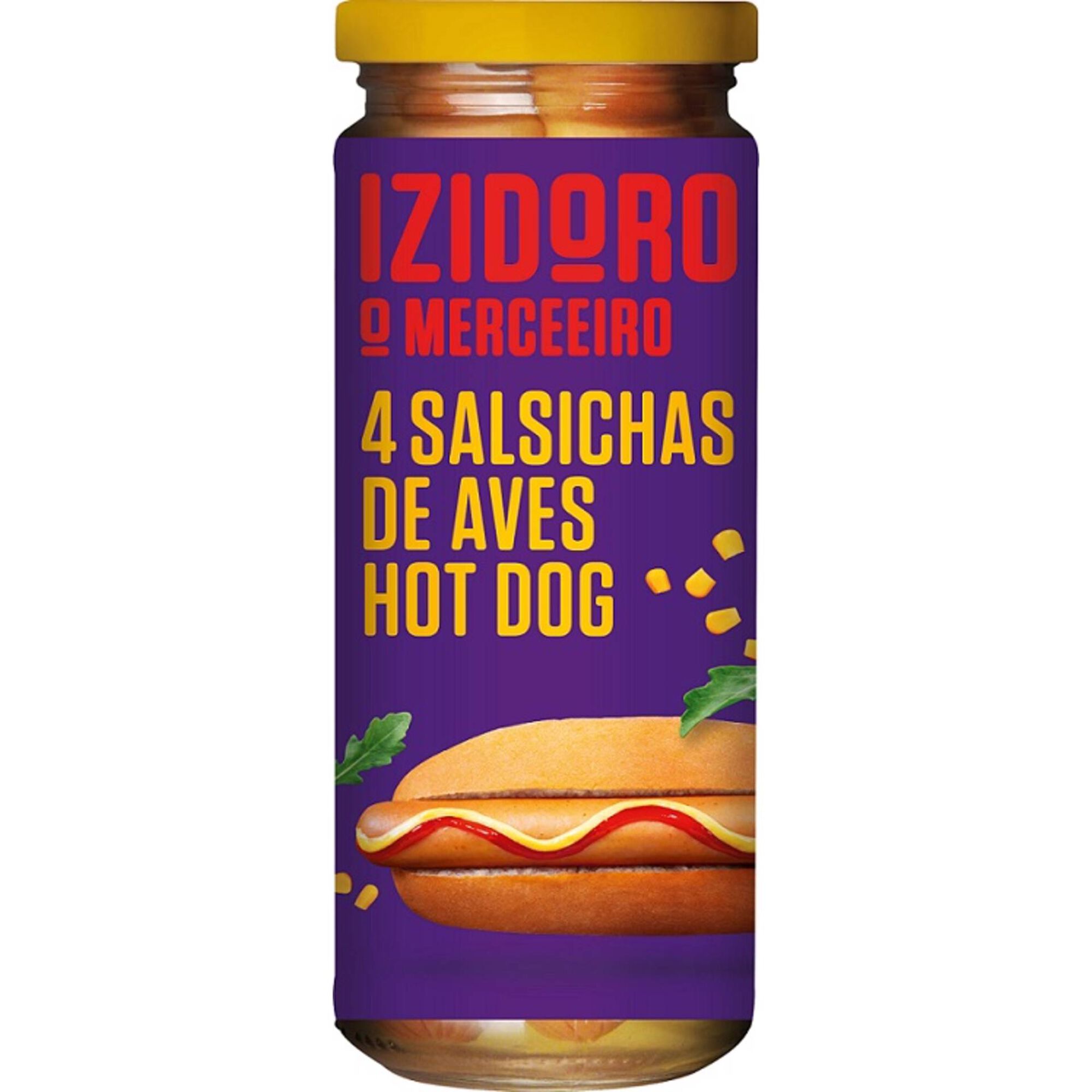 Salsichas de Aves Hot Dog Frasco 4 un