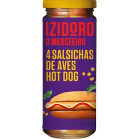 Salsichas de Aves Hot Dog Frasco 4 un Salsichas de Aves Hot Dog Frasco 4 un