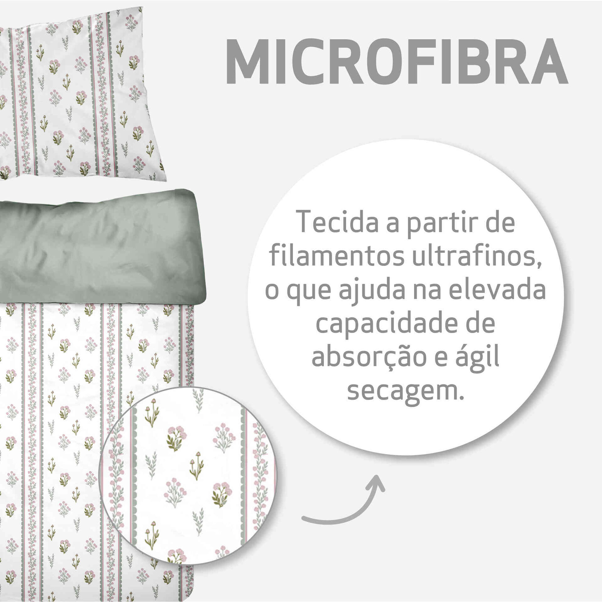 Conjunto Capa Edredão Microfibra Conjunto Capa Edredão Microfibra