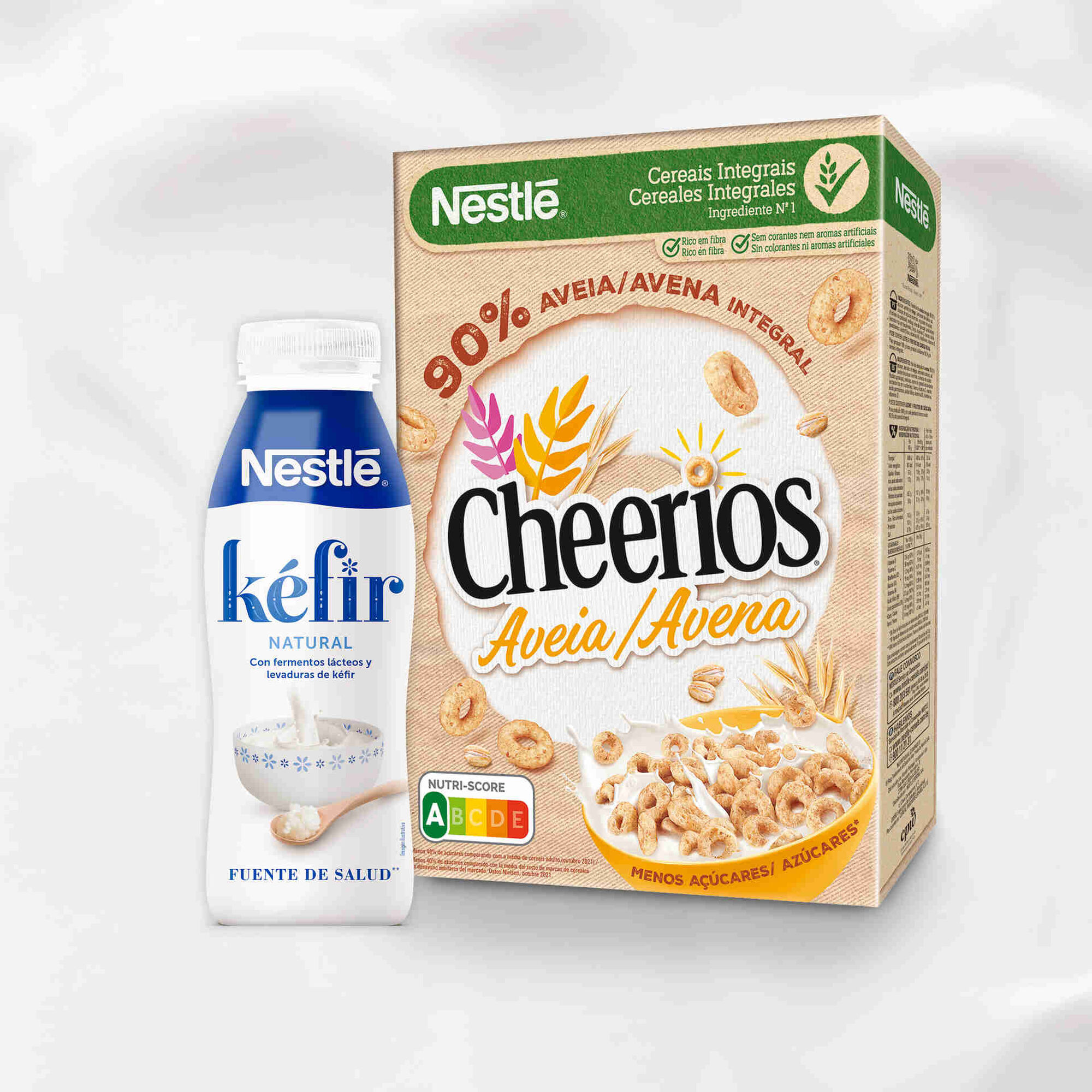 Cereais Cheerios Aveia e Iogurte Kefir Natural