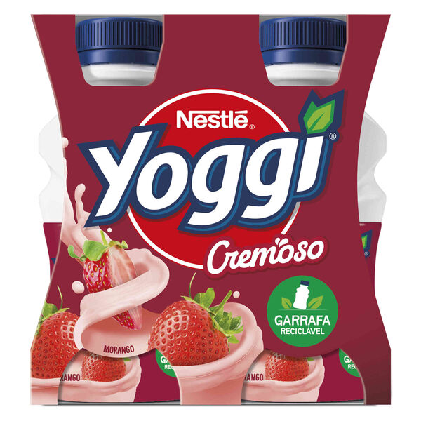 Iogurte Líquido Cremoso Morango Yoggi