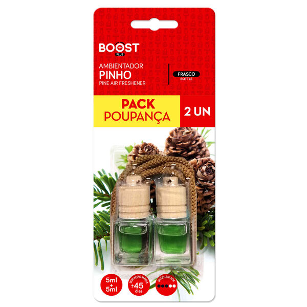Ambientador Auto Pendurar Frasco Pinho BOOST