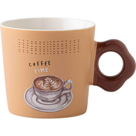 Caneca 360ml Coffee Time Bege Kasa