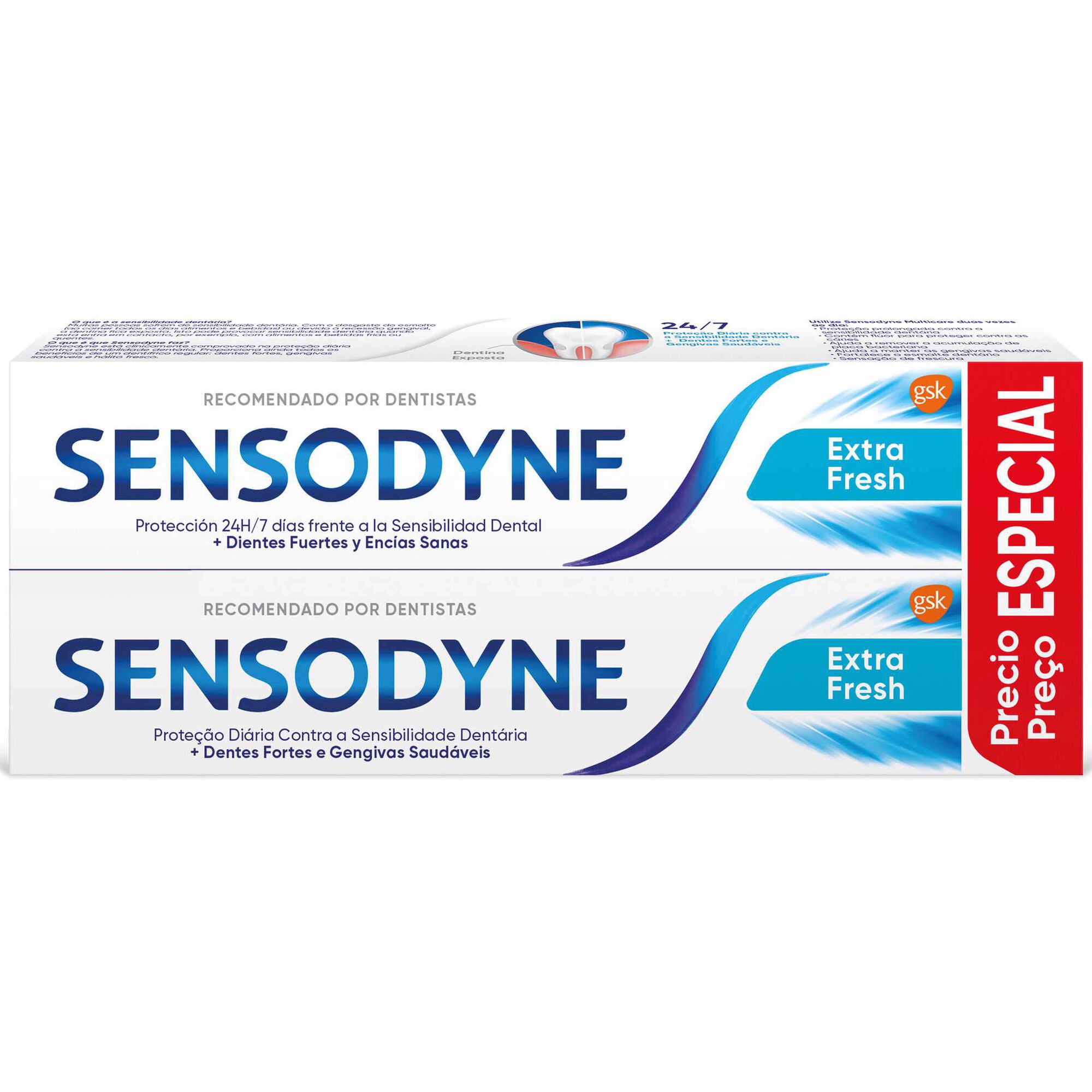 Pasta de Dentes Sensibilidade Extra Fresh