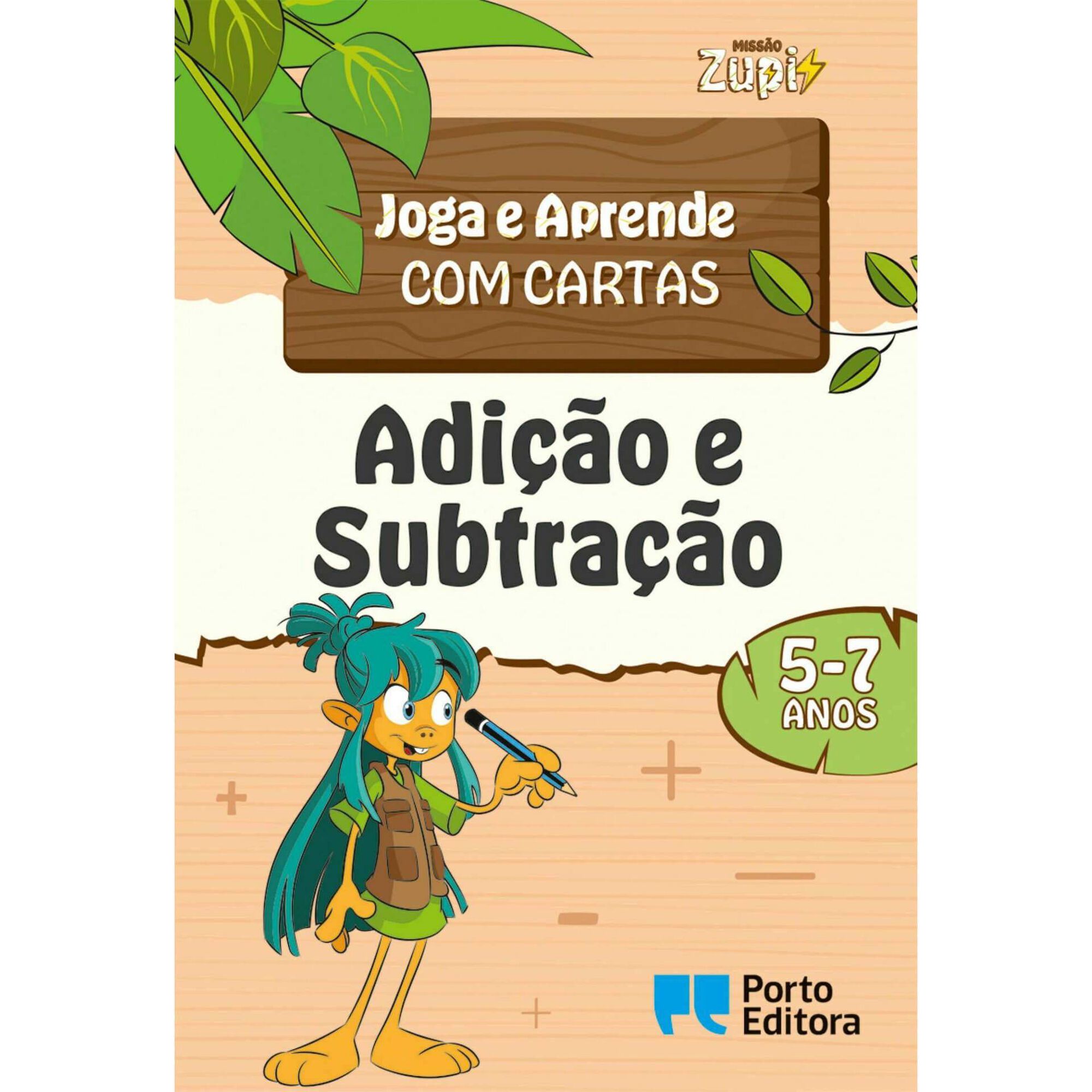 Adição e Subtração - Joga e Aprende com Cartas - 5-7 Anos