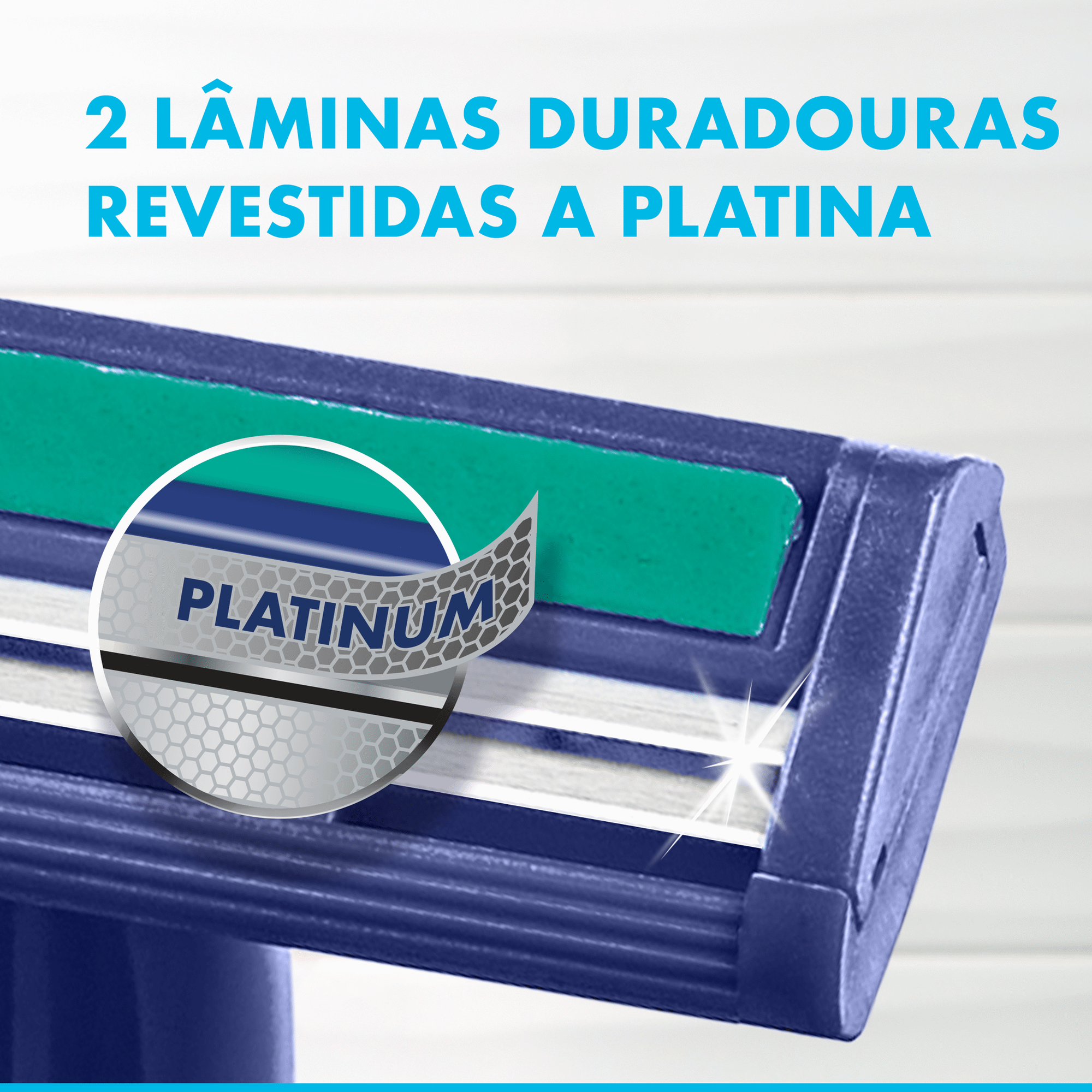 Lâminas Descartáveis Blue II Plus