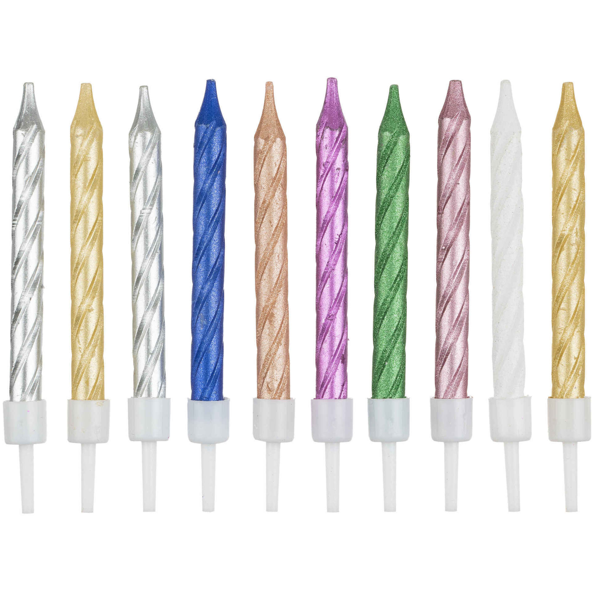 Conjunto 10 Velas Color Spiral