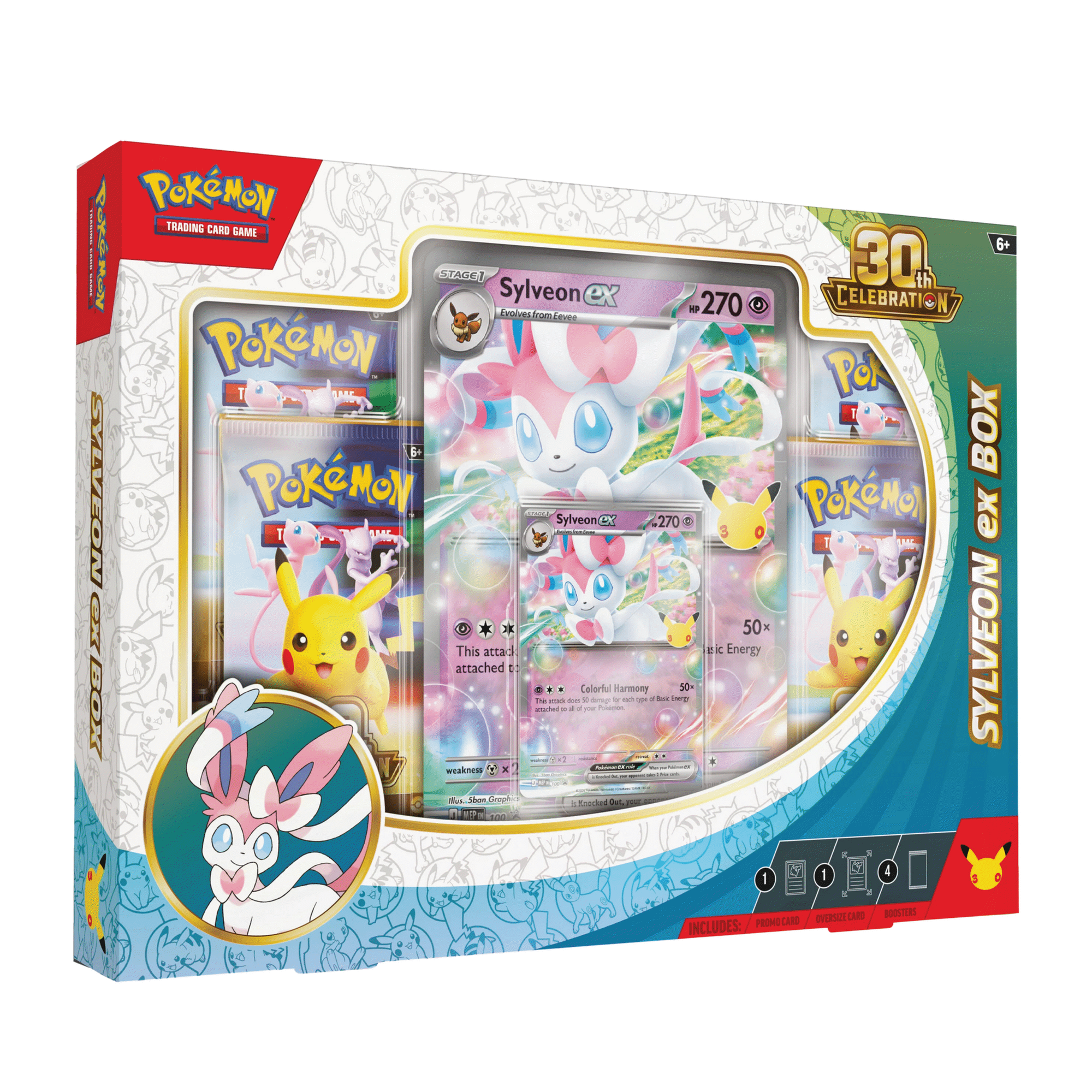 Pok&eacute;mon - Cartas TCG: Ex Box 30 Anos (v&aacute;rios modelos)