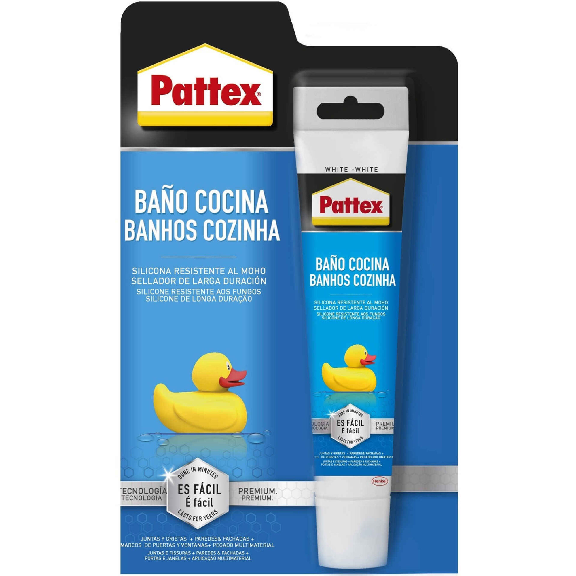 Silicone Banhos e Cozinha Branco Transparente