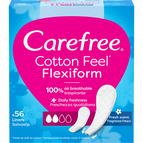Pensos Diários Cotton Feel Flexiform Carefree