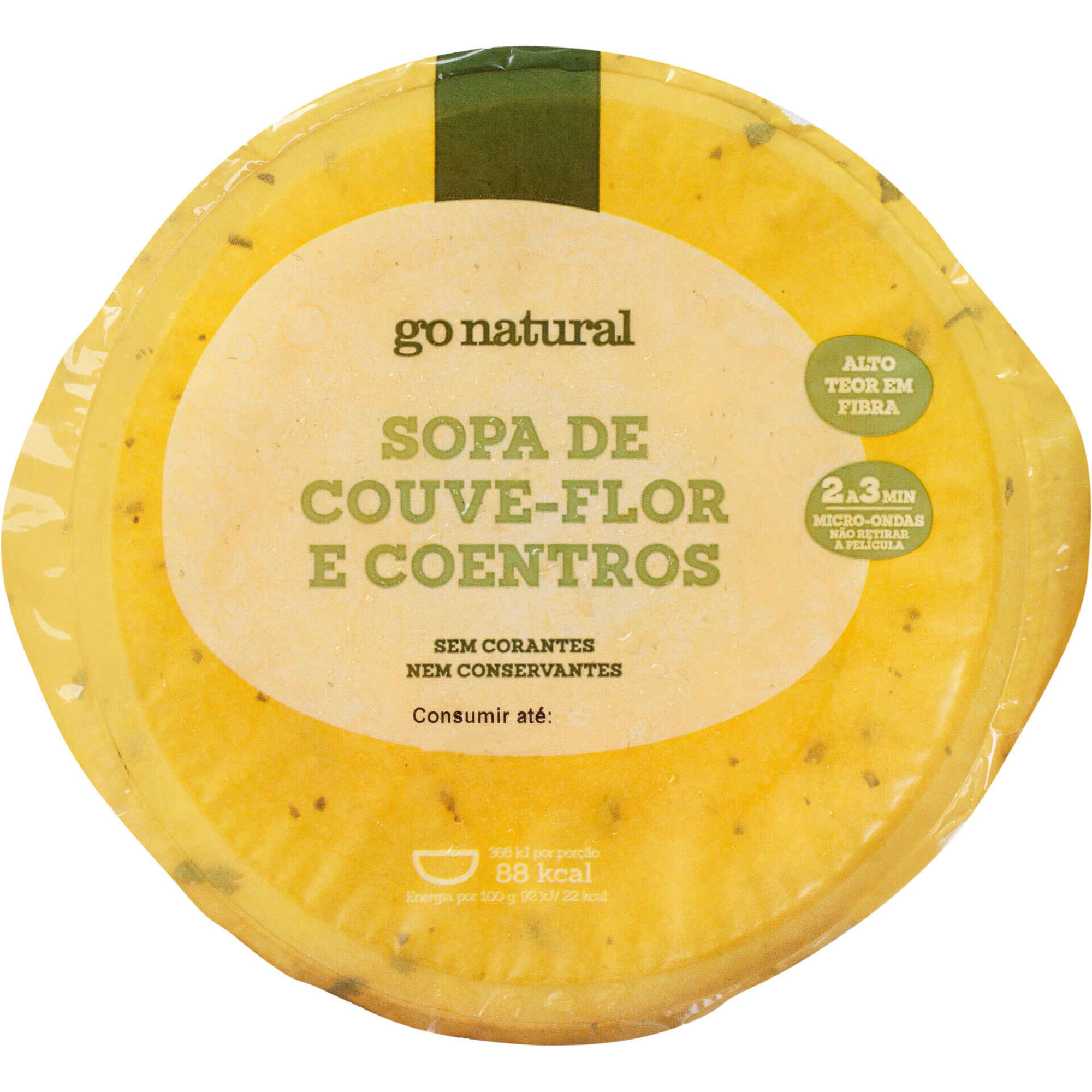 Sopa Couve Flor e Coentros