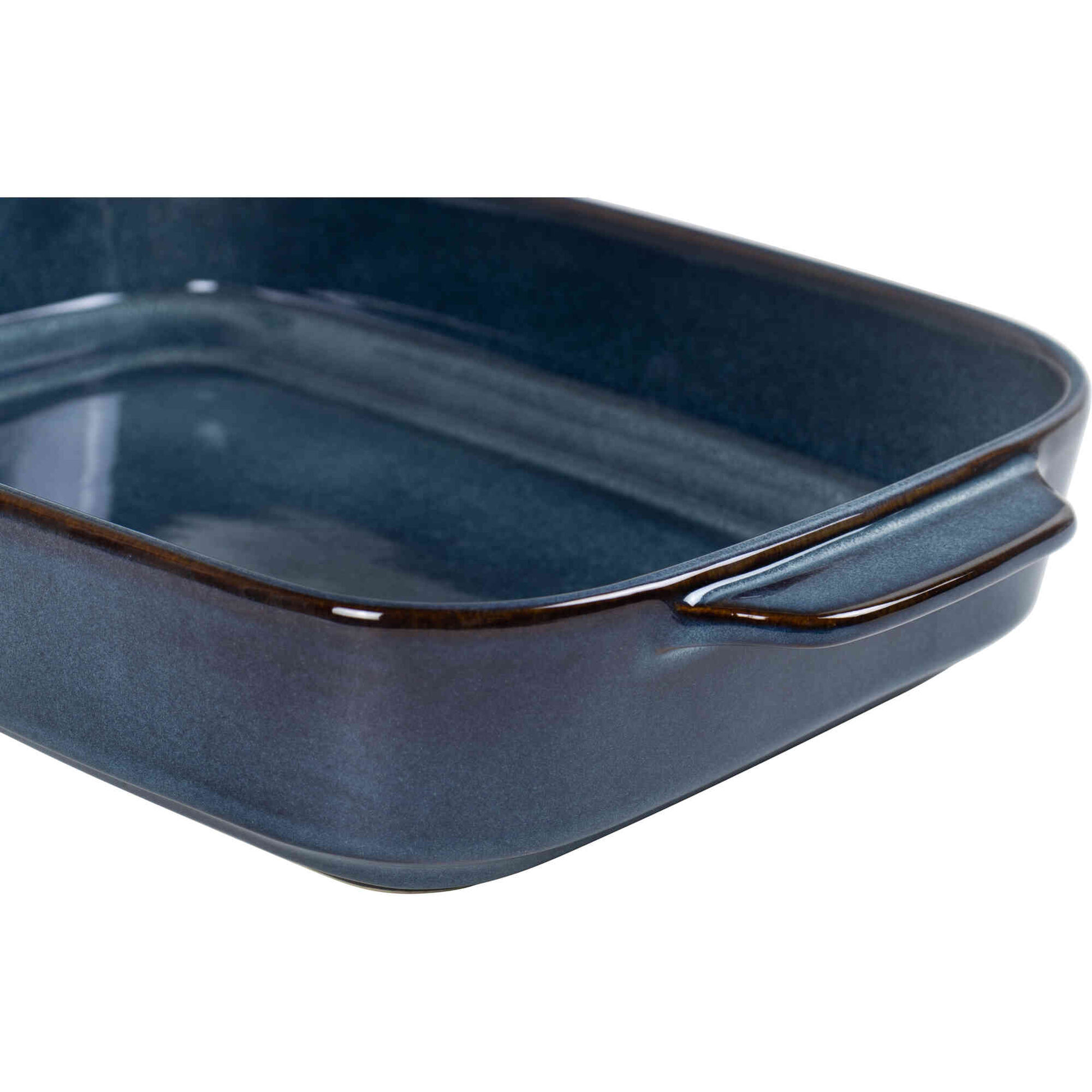 Assadeira Retangular Reativo 38x24cm Azul Kasa