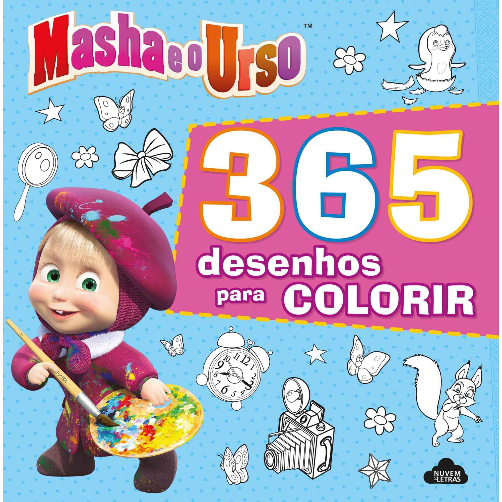 Masha e o Urso - 365 Desenhos para Colorir