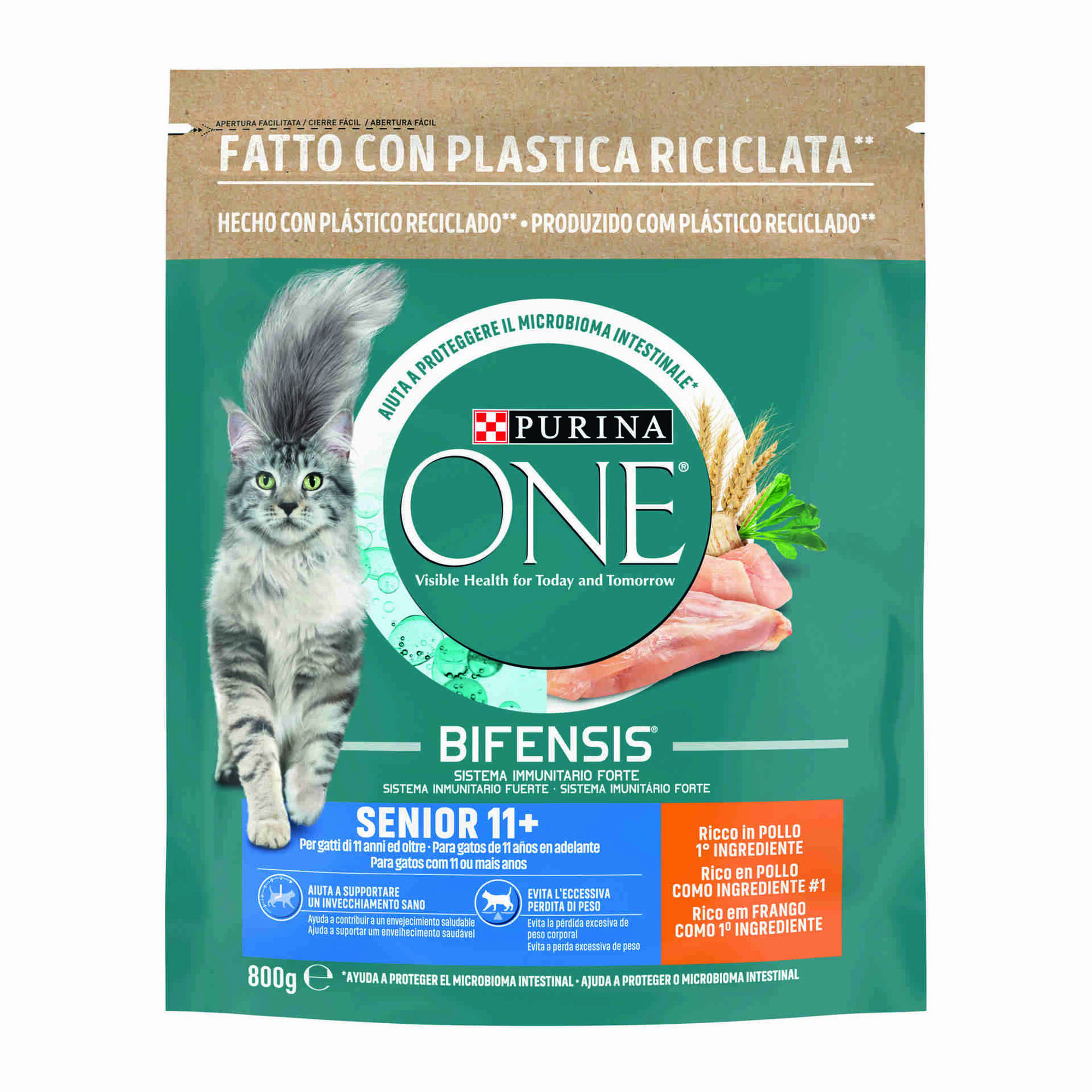 Ra&ccedil;&atilde;o para Gato S&eacute;nior Frango Purina One