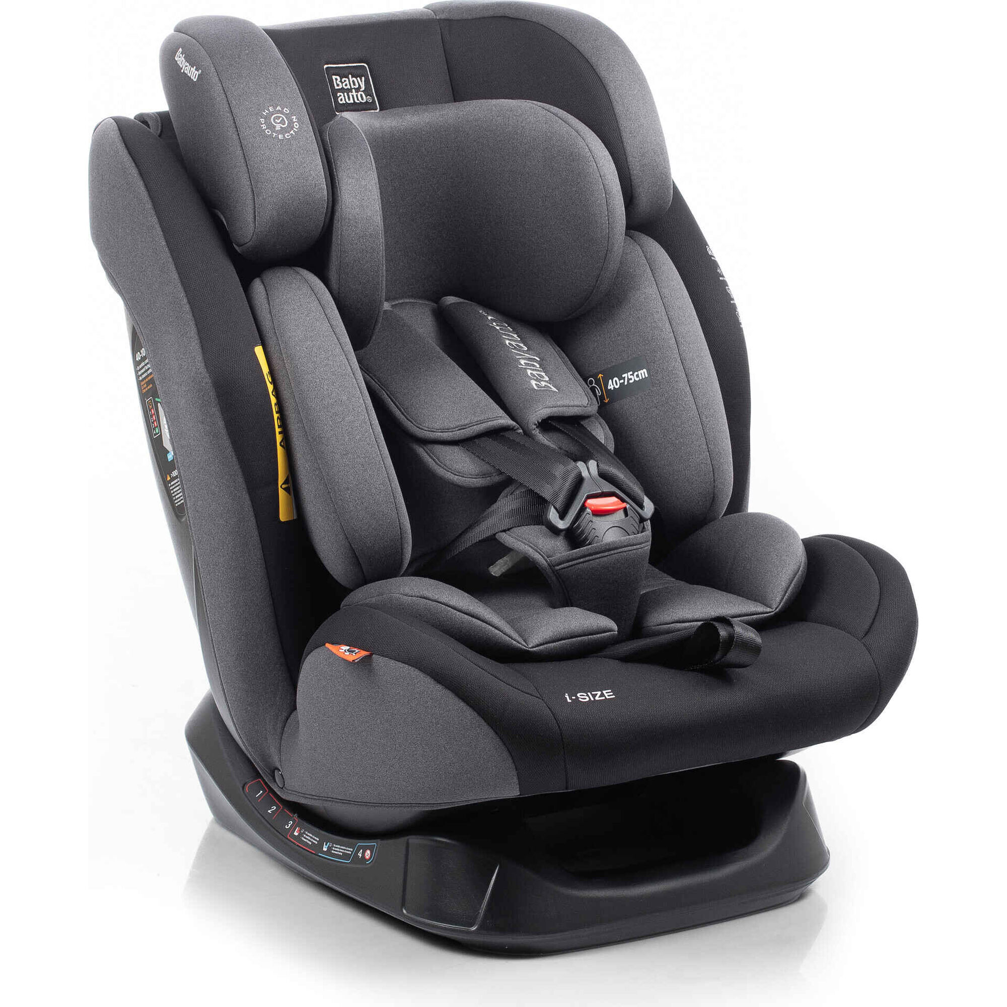 Cadeira Auto I-Size 40-150cm Lolo Belt Cinza Escuro