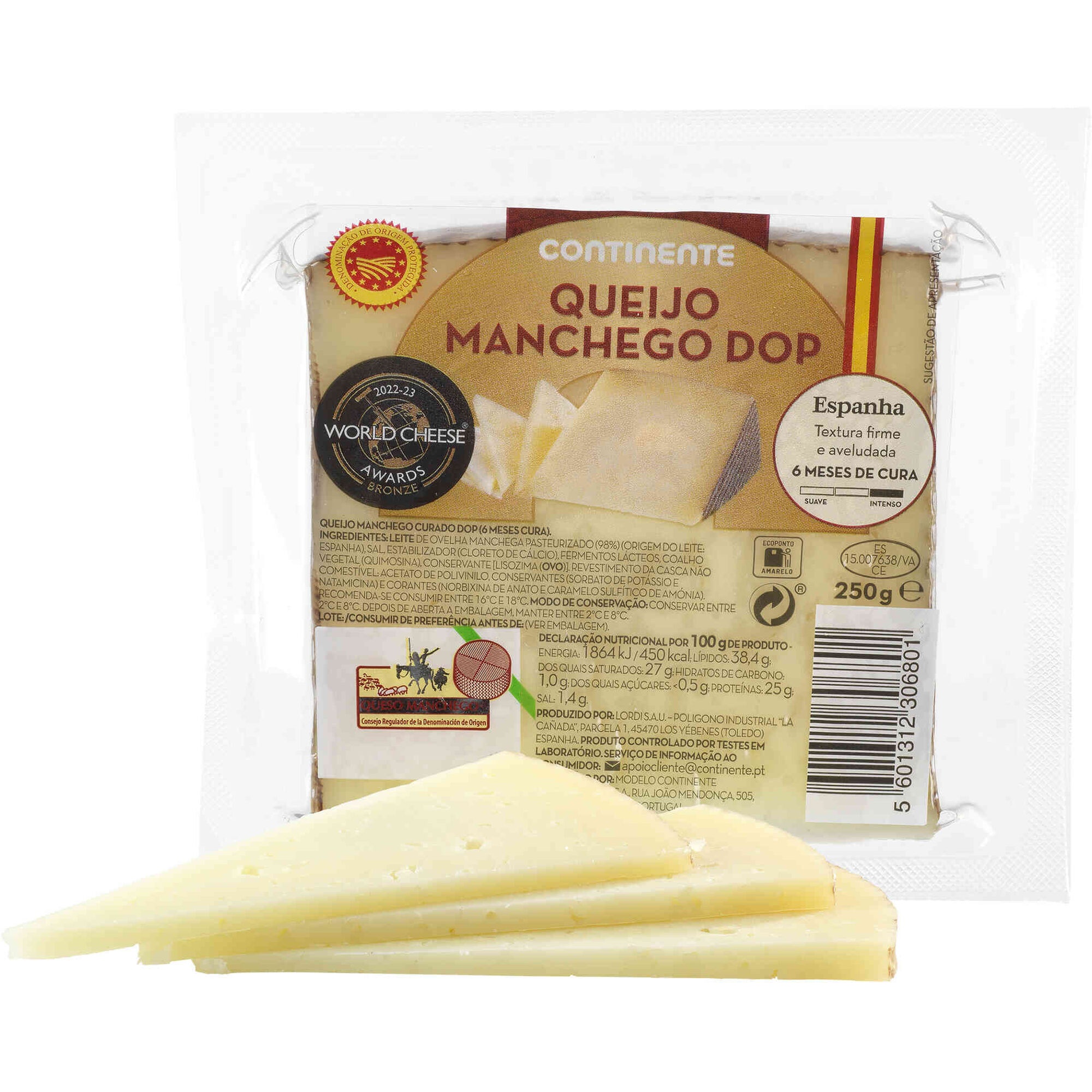 Queijo Manchego DOP 6 Meses de Cura Continente