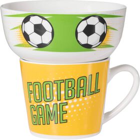 Conjunto Caneca 370ml e Taça 600ml Futebol Conjunto Caneca 370ml e Taça 600ml Futebol