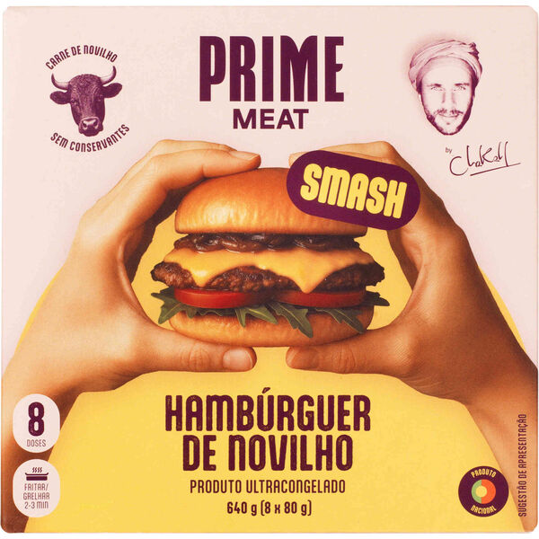 Hambúrguer de Novilho Smash Chakall Prime Meat