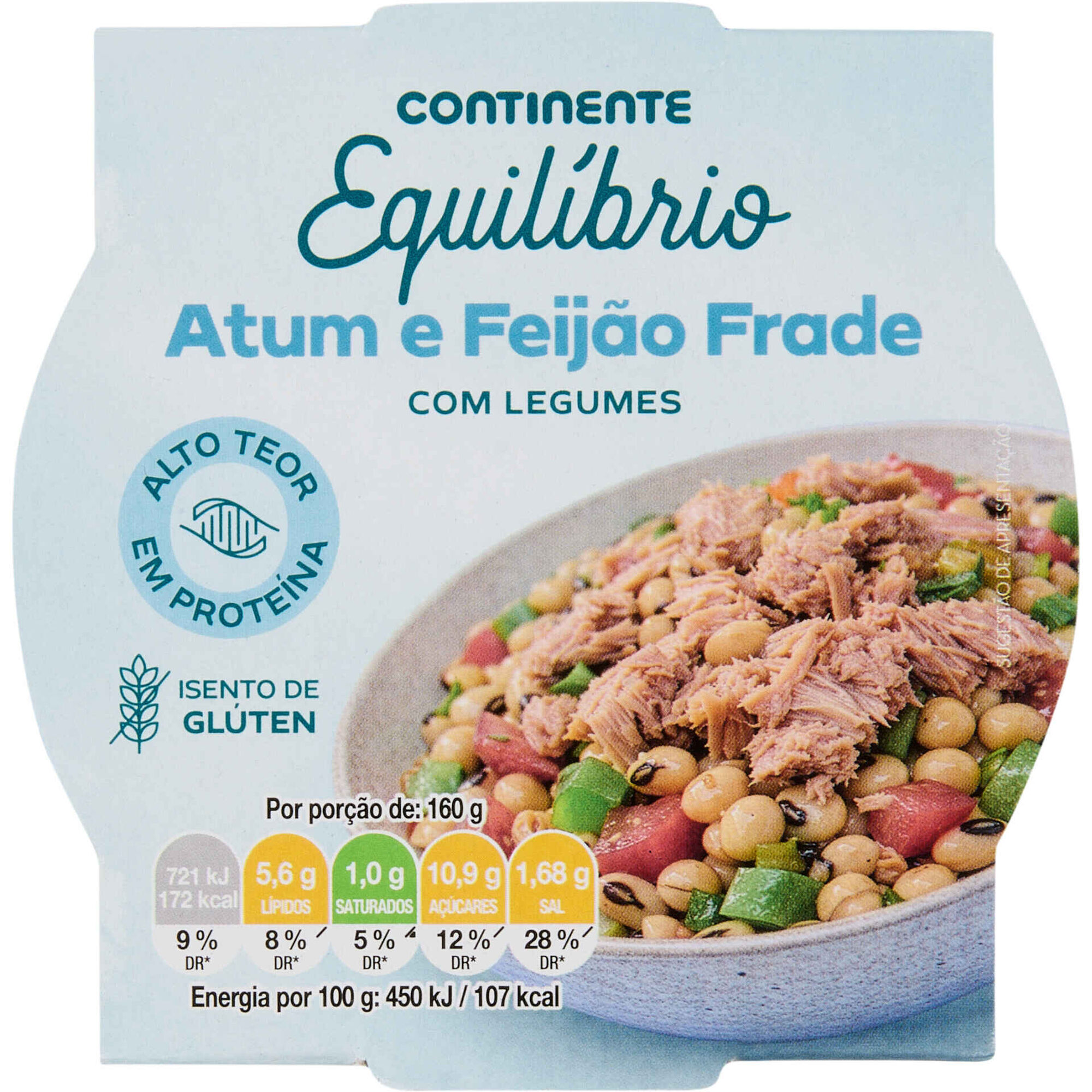 Atum com Feij&atilde;o Frade Continente Equil&iacute;brio