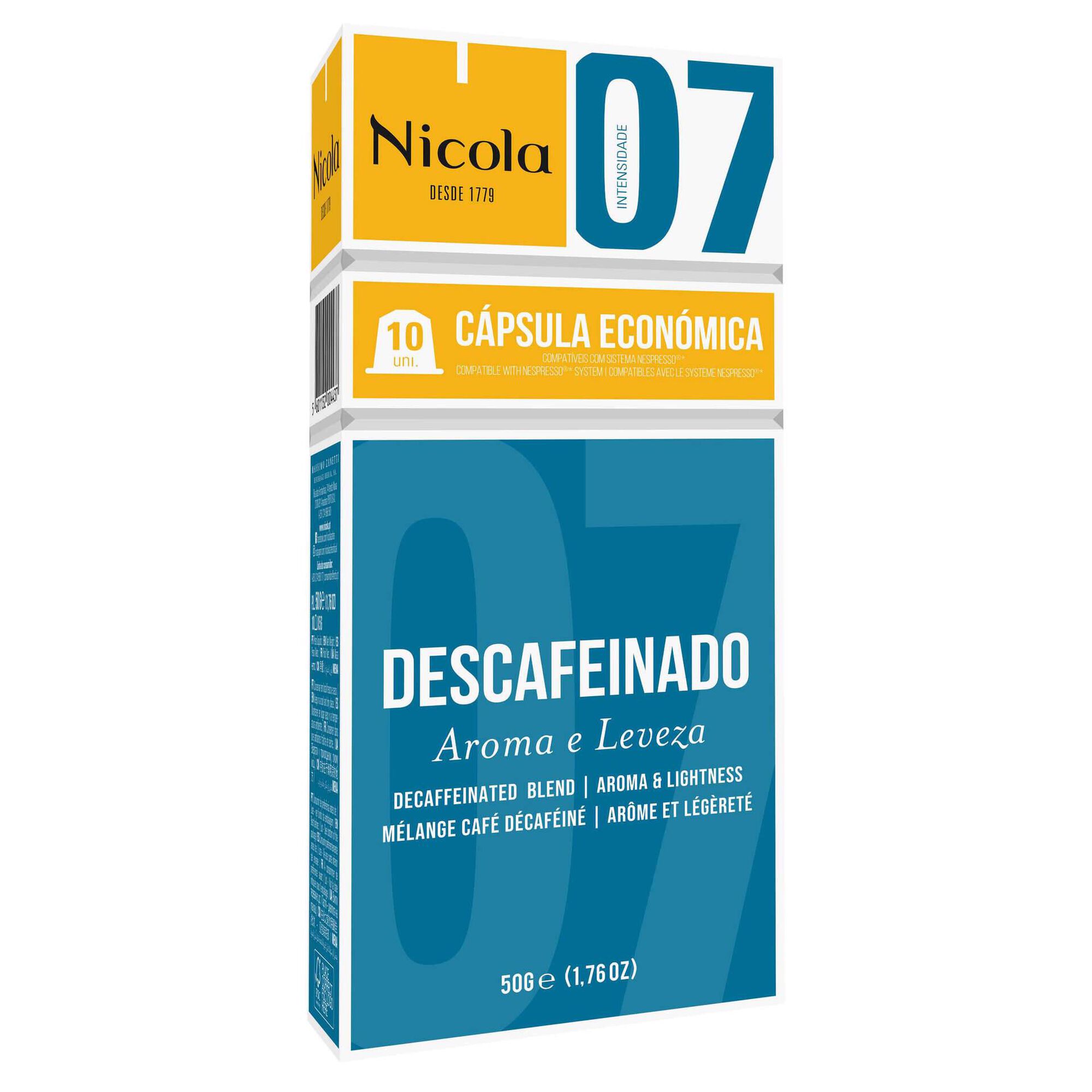 Cápsulas de Café Descafeinado Int 7