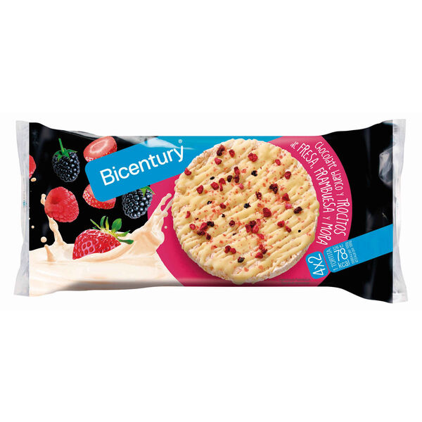 Tortitas de Chocolate Branco e Frutos Vermelhos Bicentury