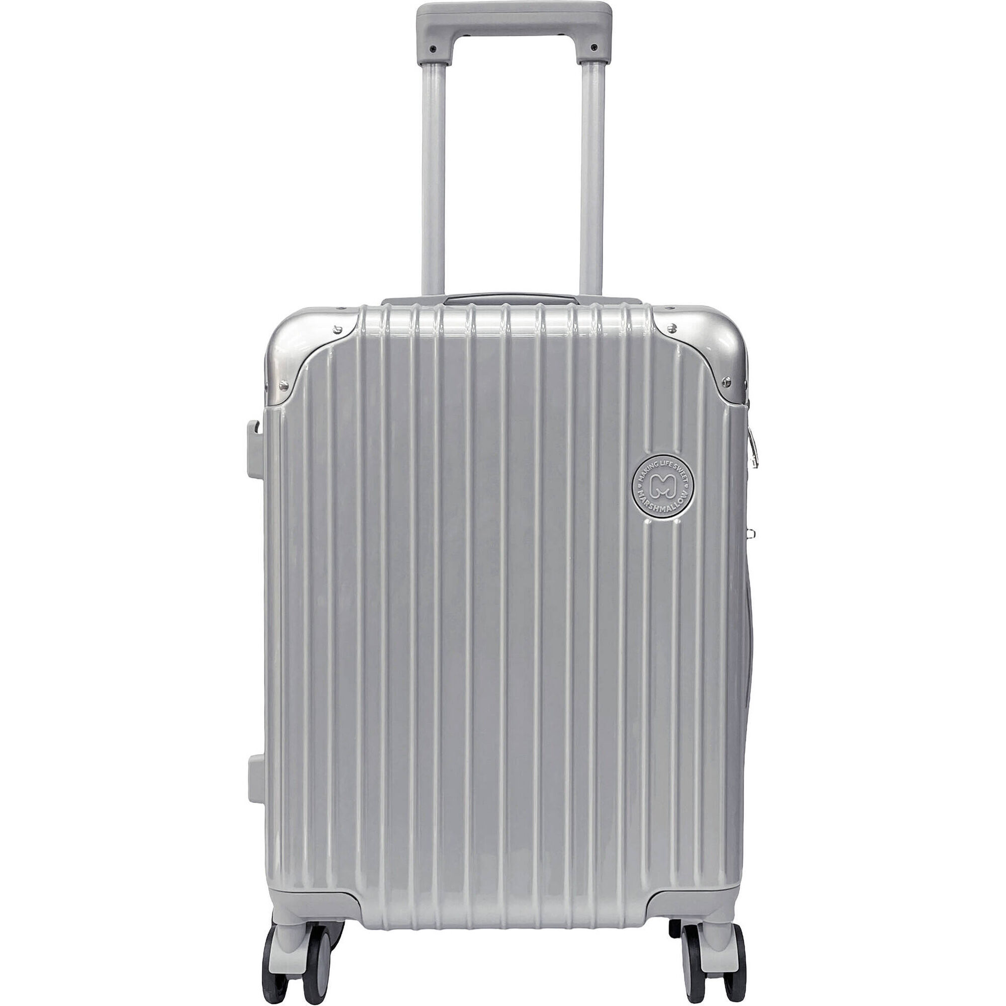 Mala de Cabine 4 Rodas Cinza Marshmallow