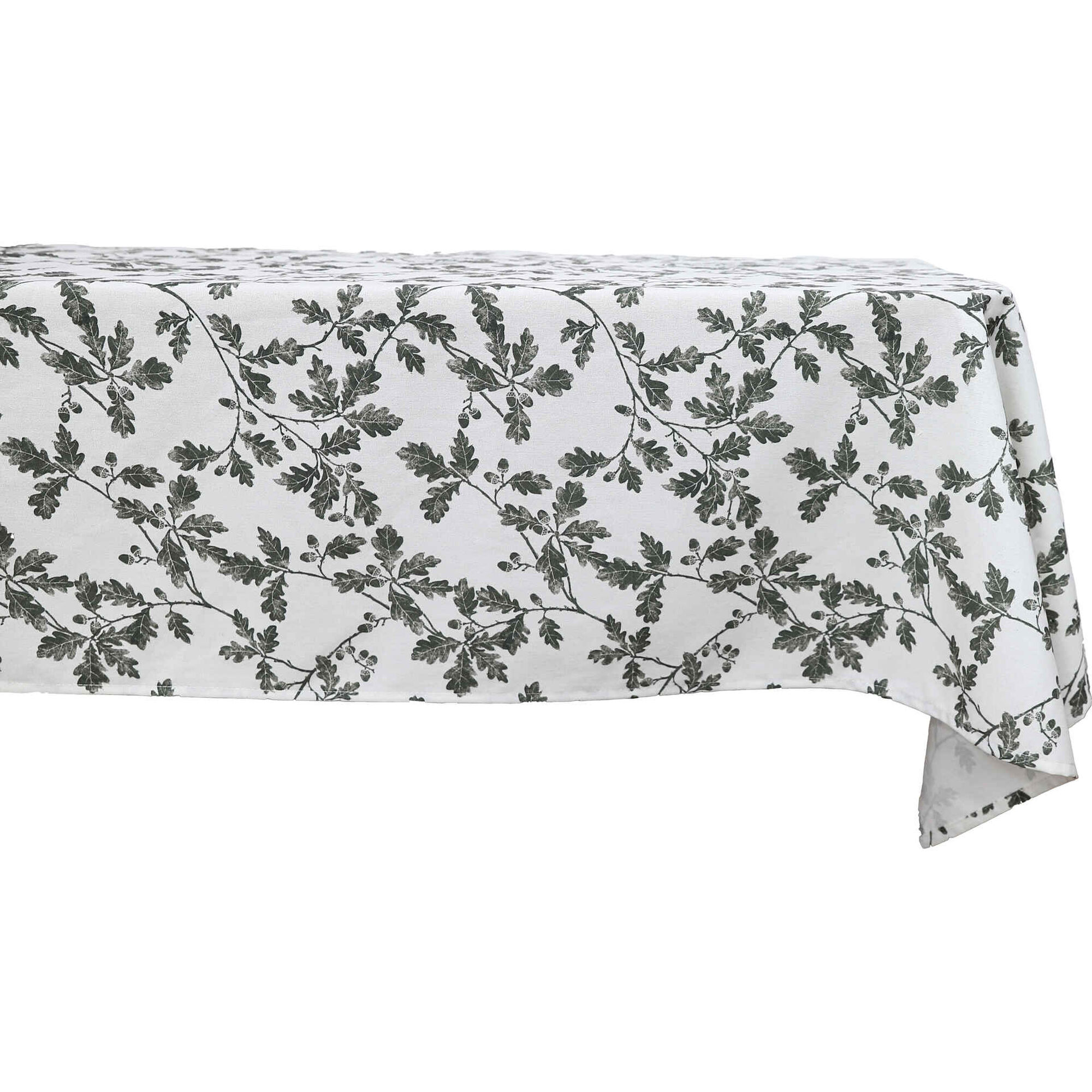 Toalha de Mesa 300x150cm Slub Ramos Deep Moss Kasa
